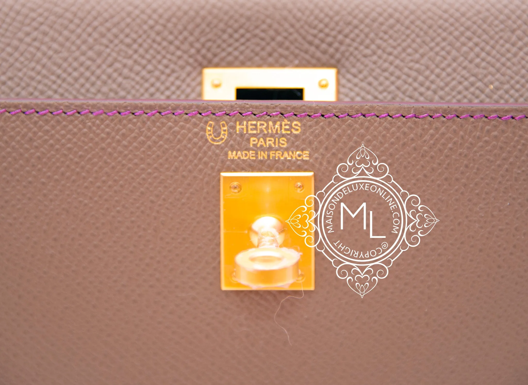 Hermes Etoupe   Gris Mouette HSS Sellier Kelly 25 Handbag