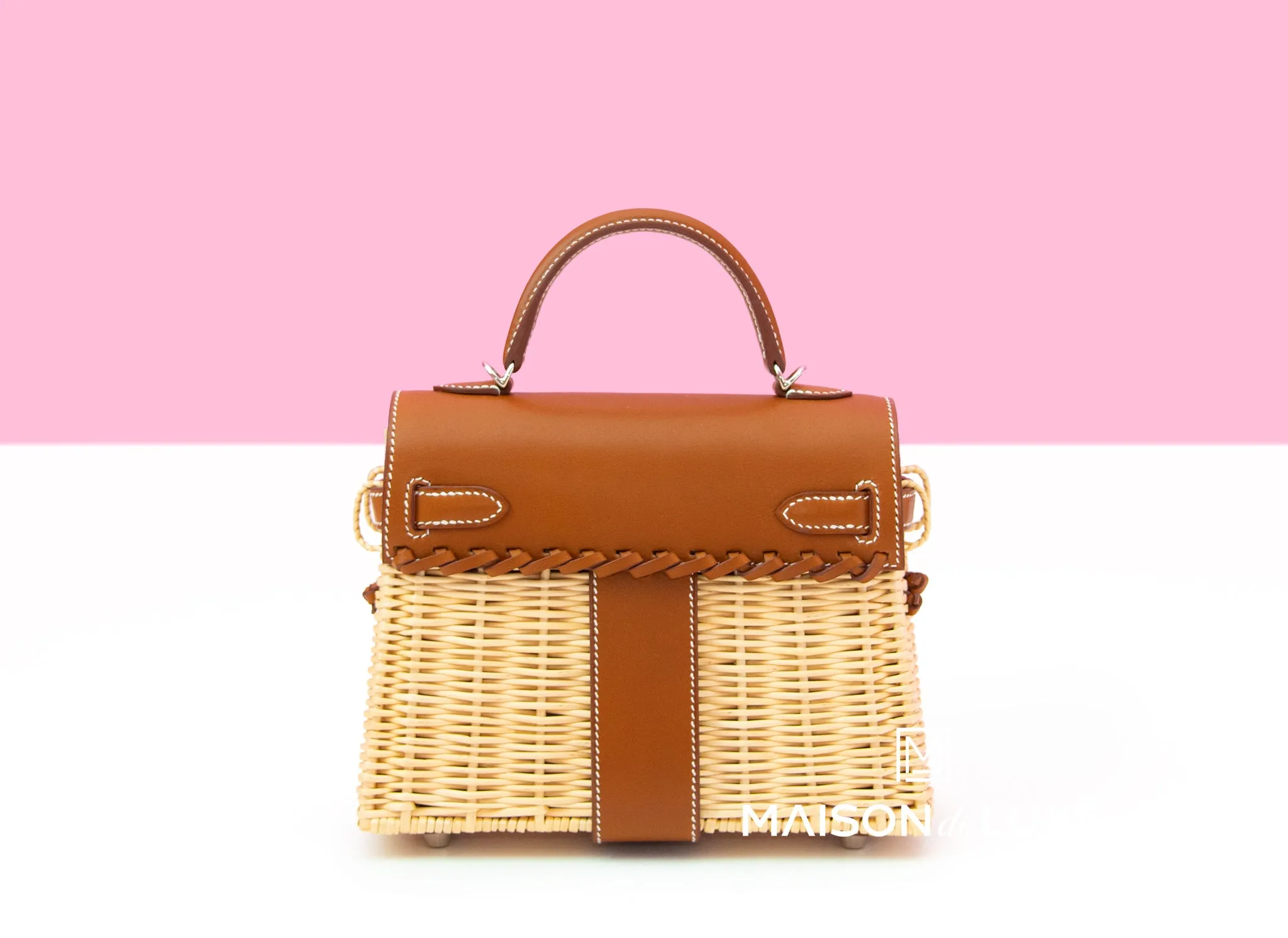 Hermes Kelly Picnic Mini Fauve Handbag