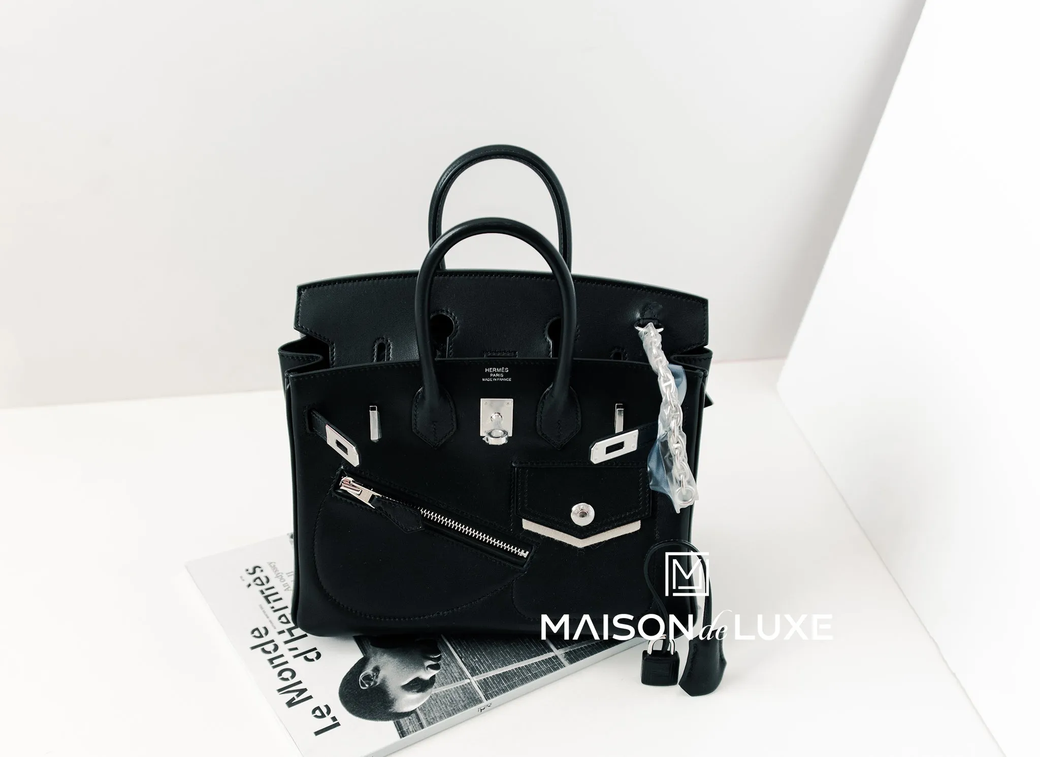 Hermes Rock Birkin 25 Black Volupto