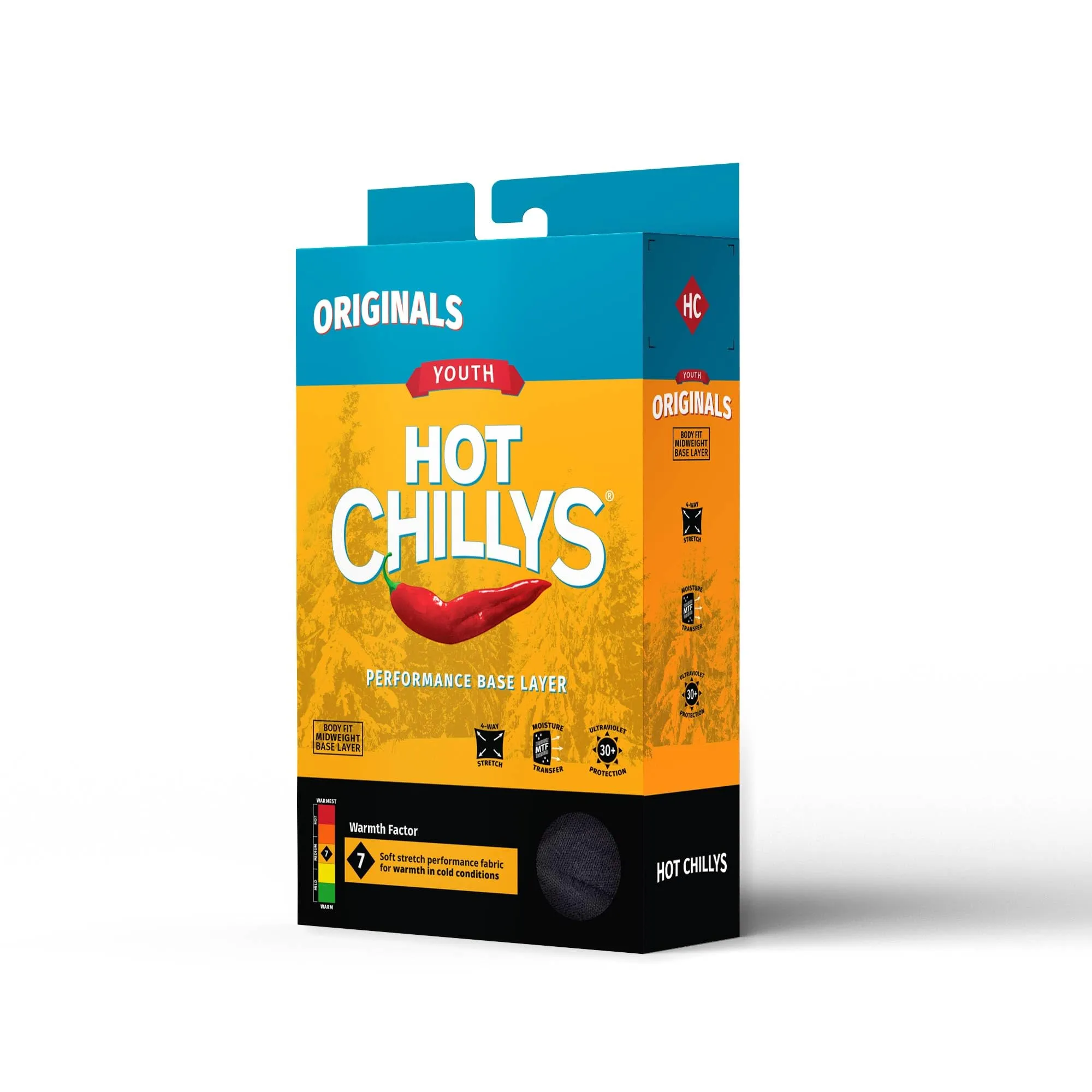 Hot Chillys Originals Crew Youth Black Medium