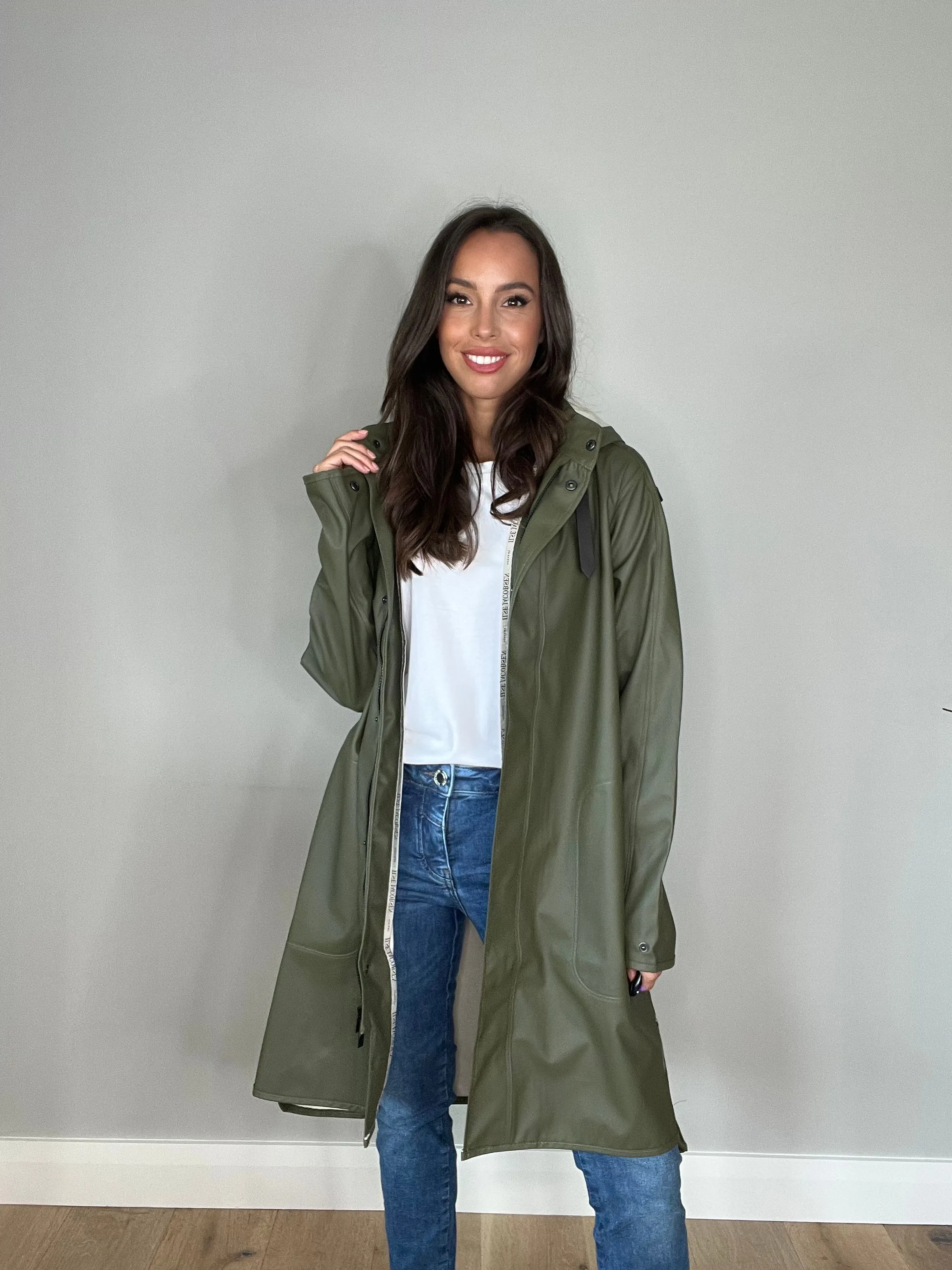 Ilse Jacobsen Rain 71 Raincoat in Army Green