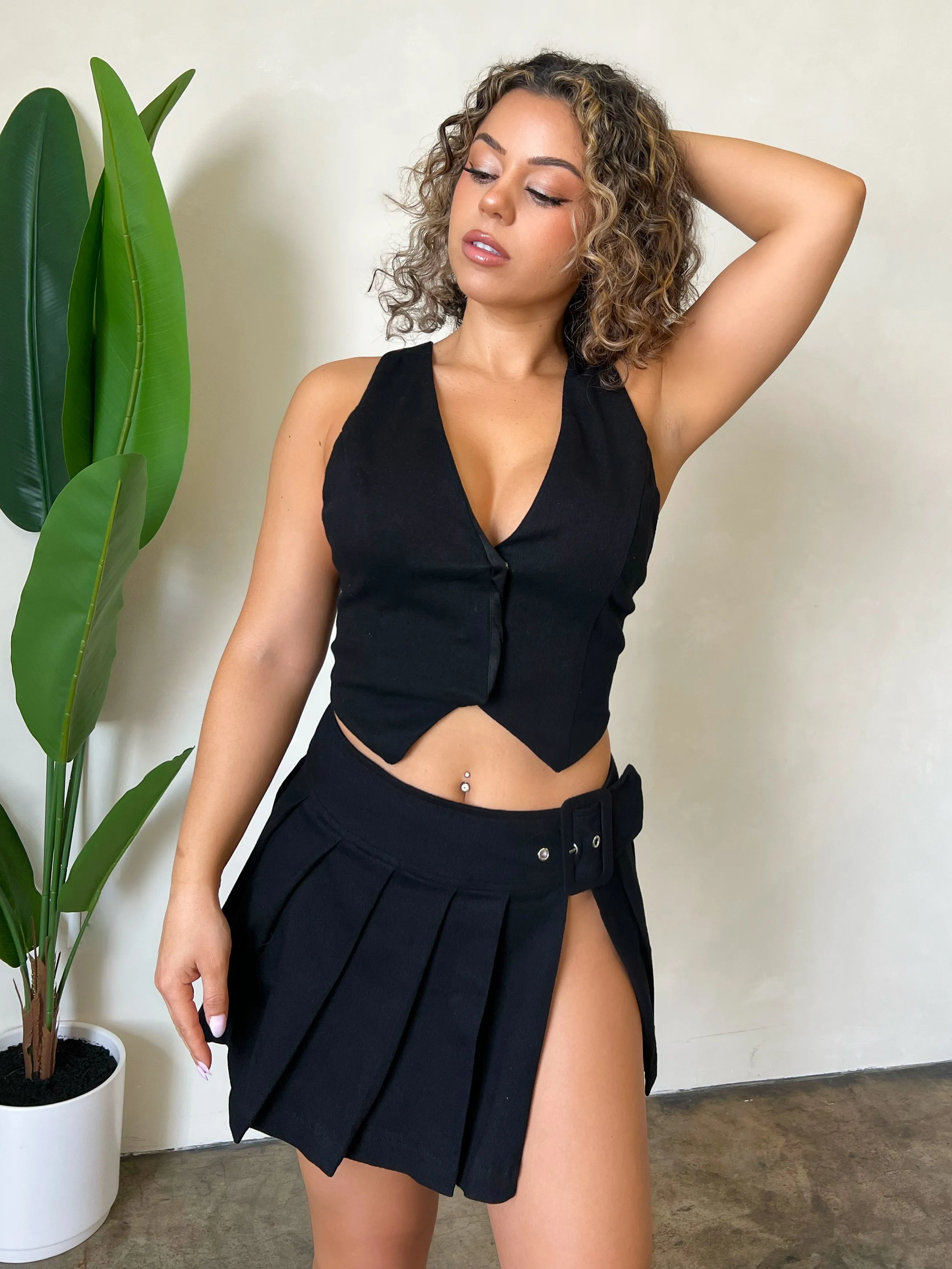 Isabelle Denim 2 Piece (Black)