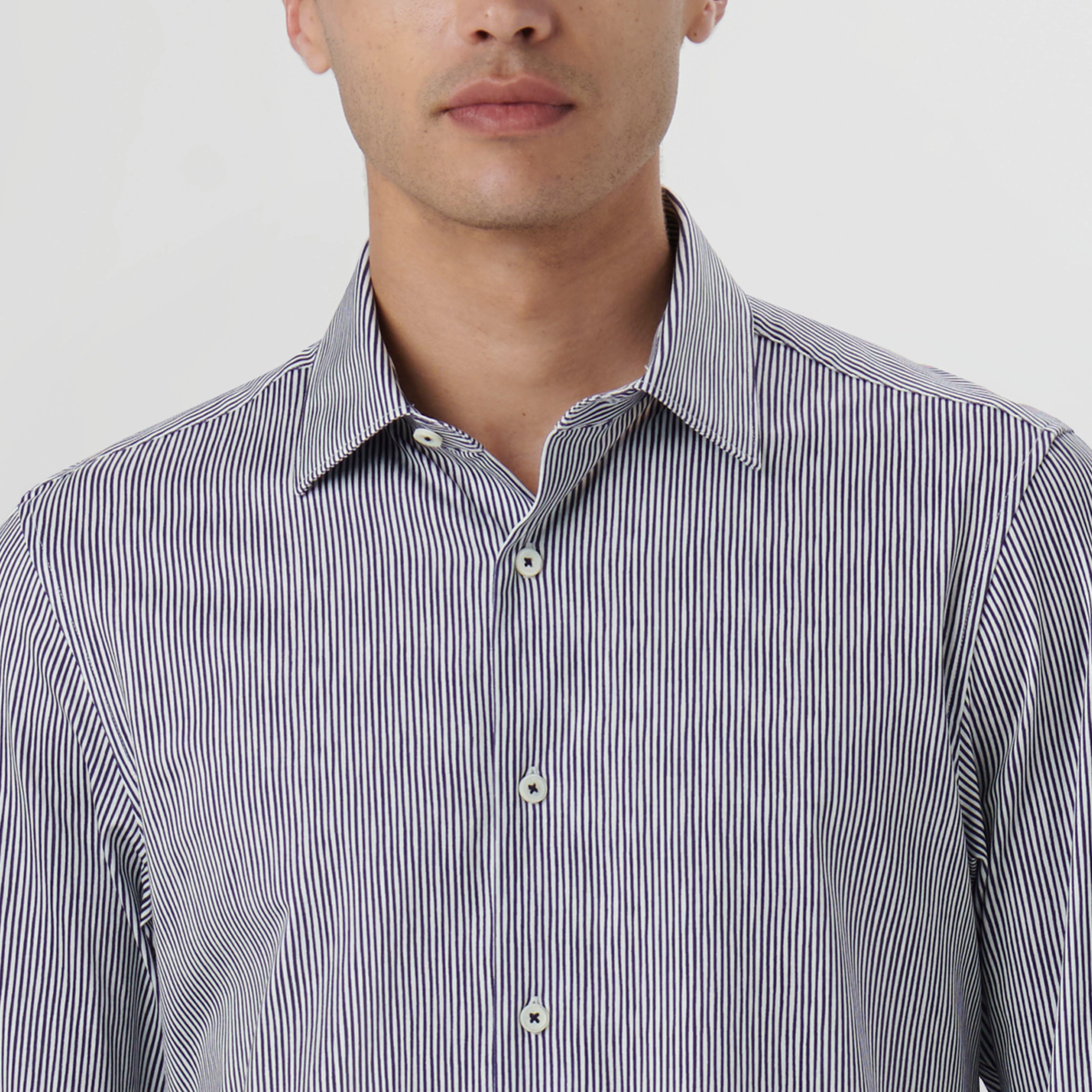 James Pencil Stripe OoohCotton Shirt