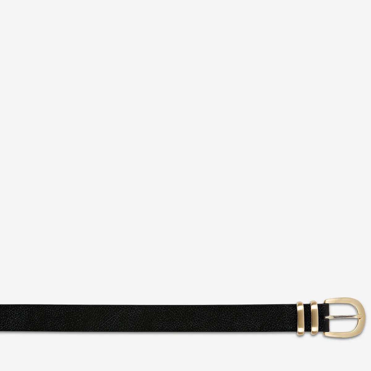 Let It Be Belt - Black/Gold