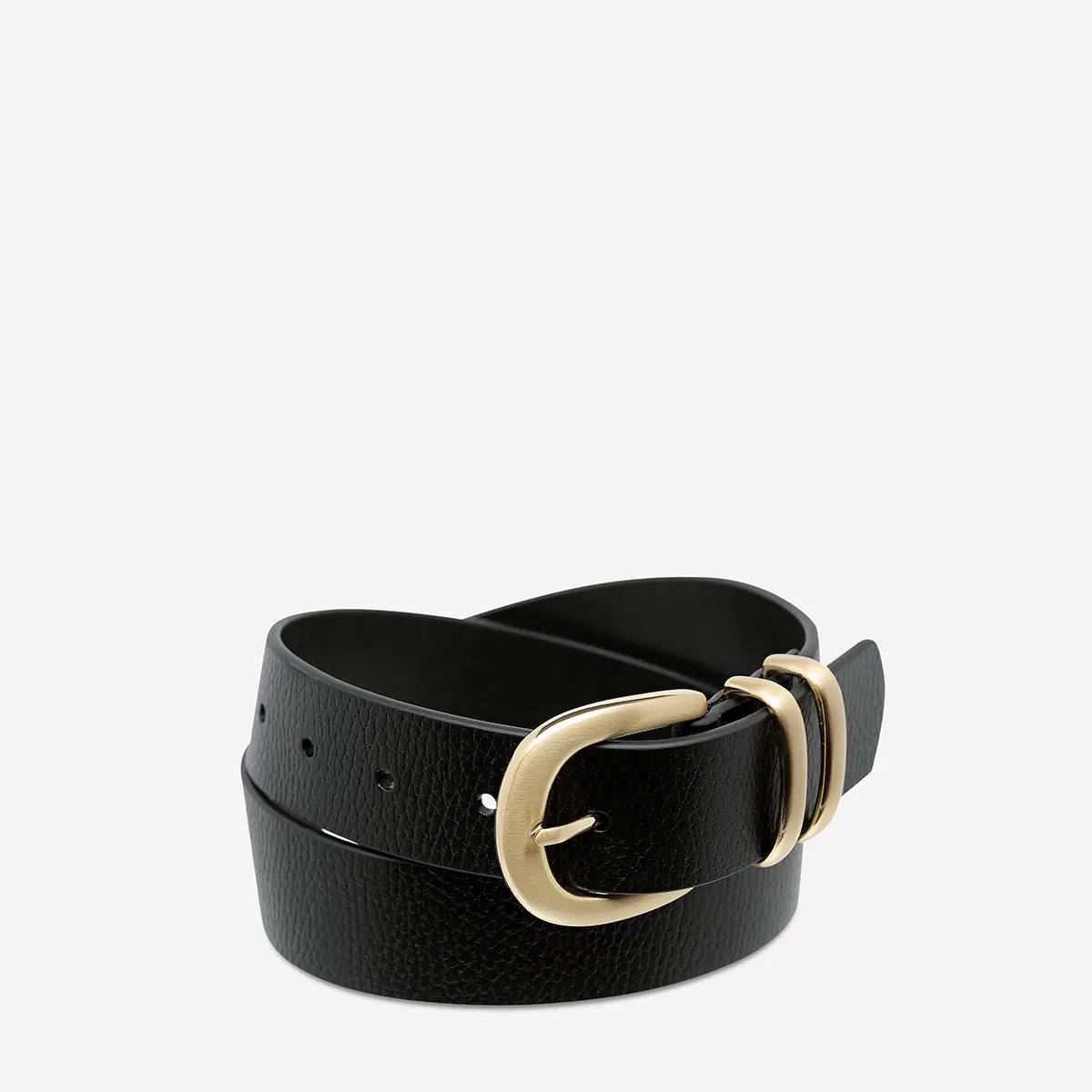 Let It Be Belt - Black/Gold