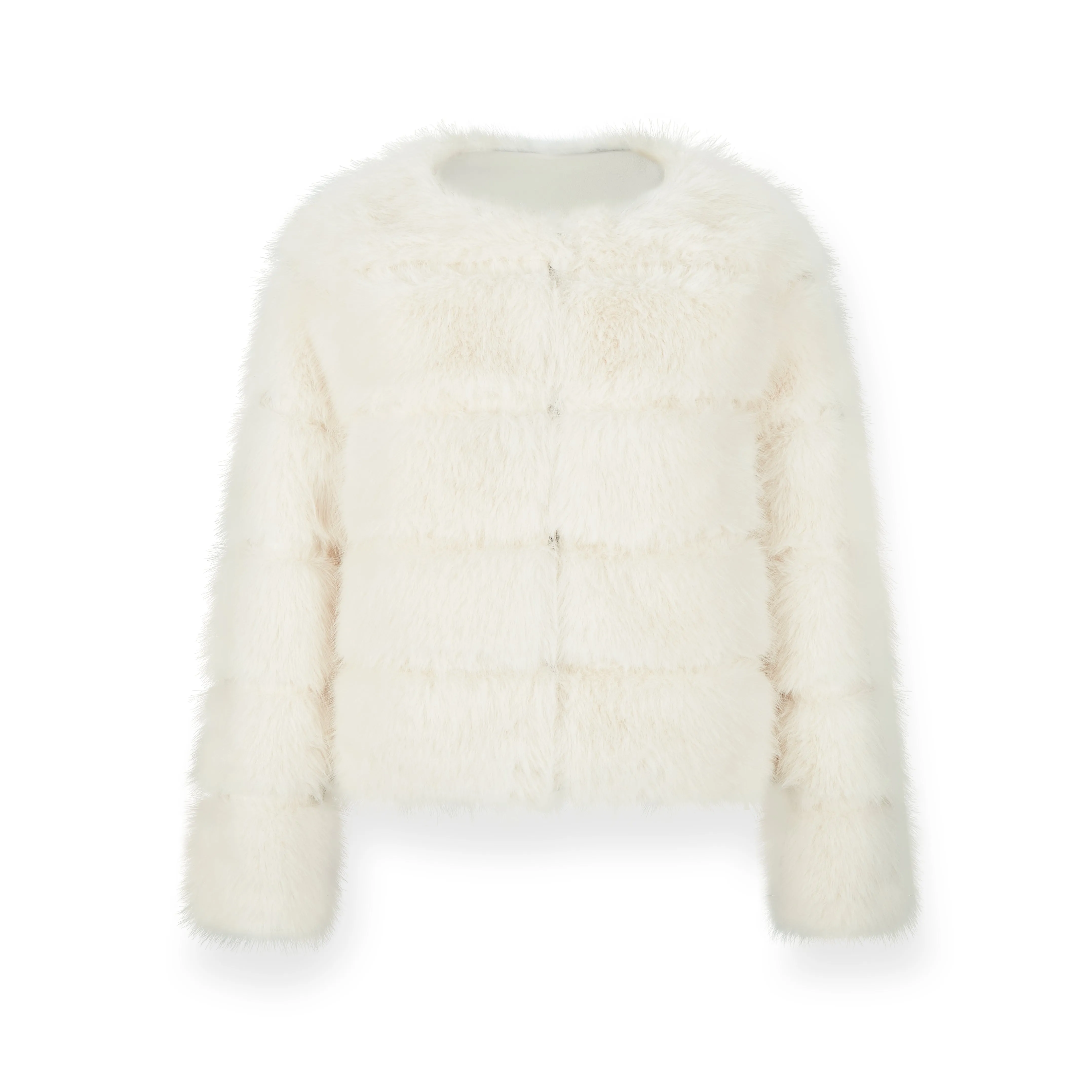 Letter from Afar Quilted Eco-friendly Fur Coat