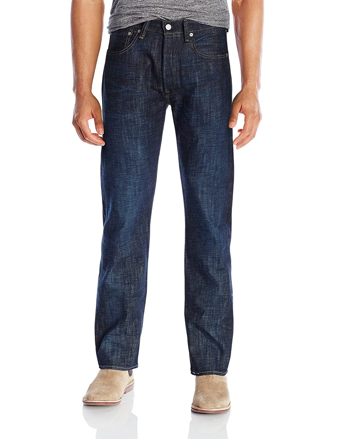 Levi's Men's 501 Original Shrink-to-Fit Jeans Tidal Blue STF