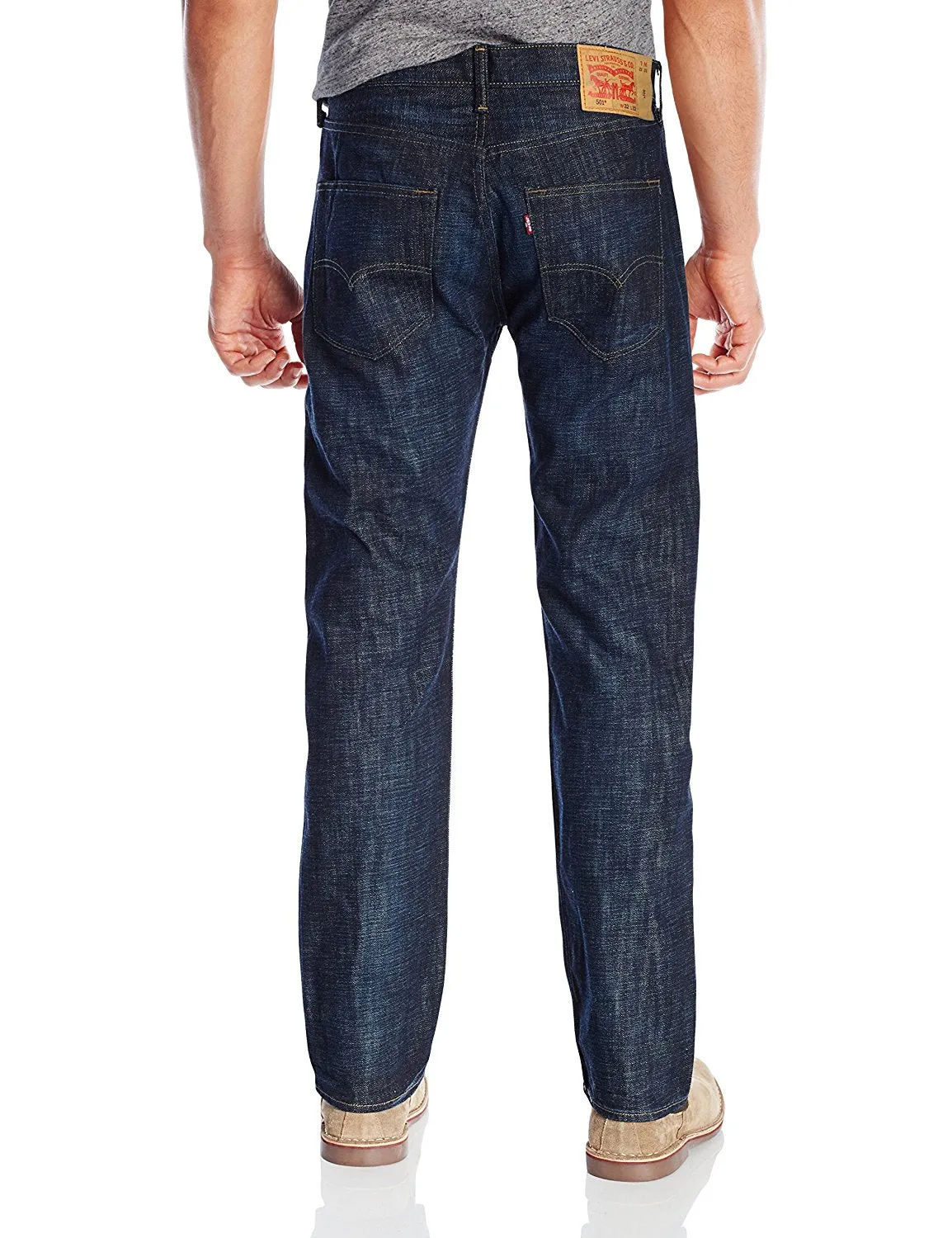 Levi's Men's 501 Original Shrink-to-Fit Jeans Tidal Blue STF