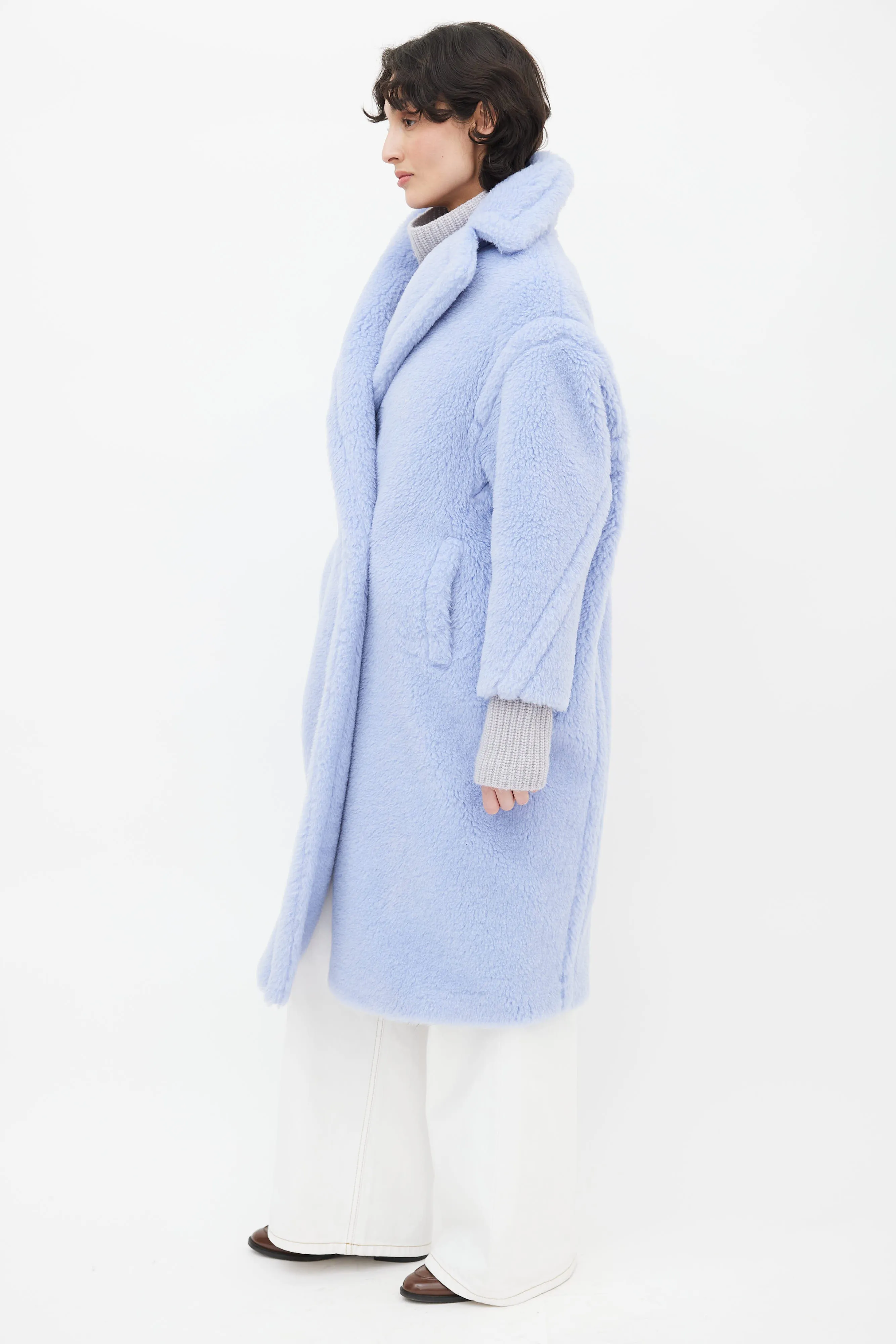 Light Blue Teddy Coat