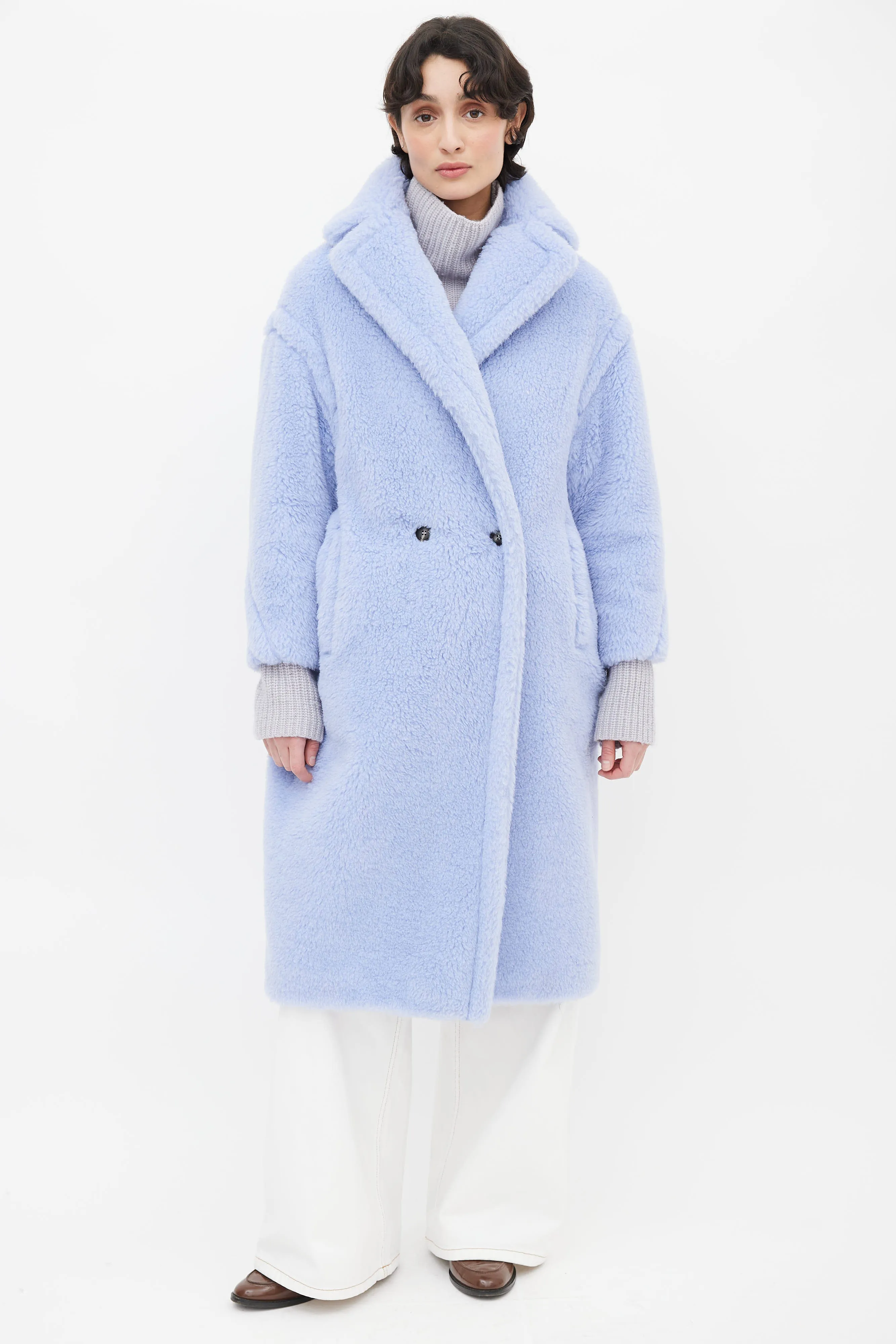 Light Blue Teddy Coat