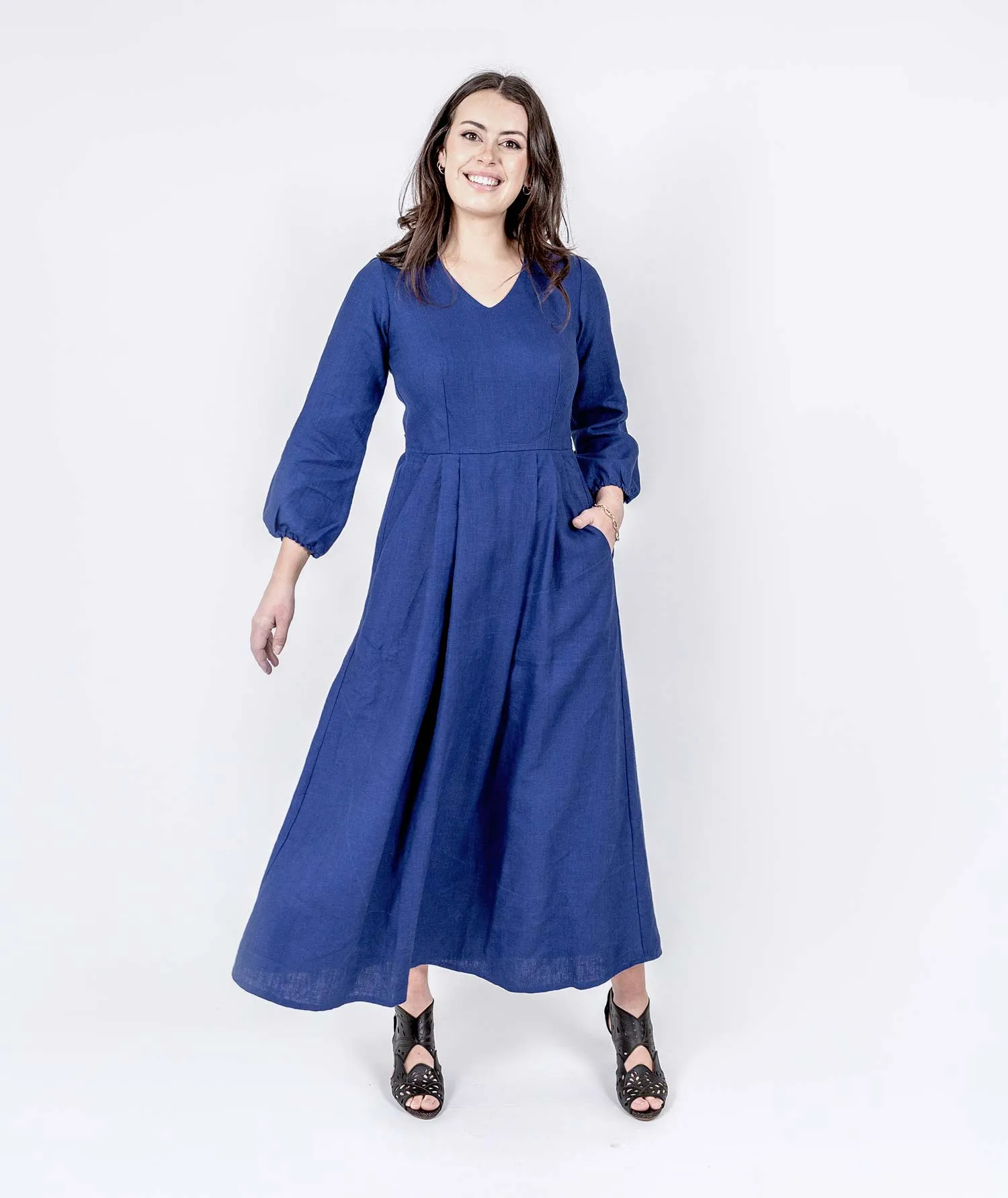 Majestic Linen Dress