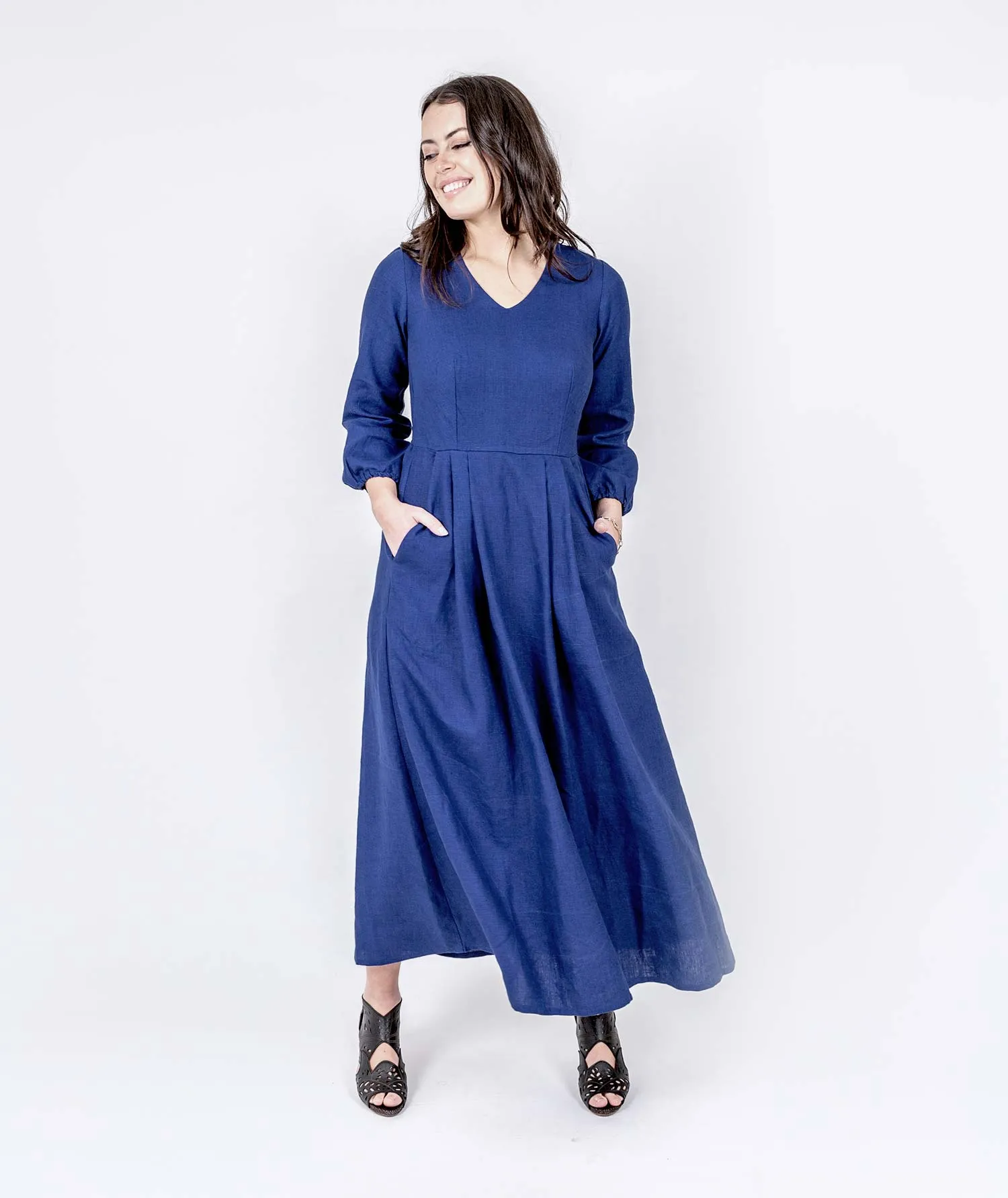 Majestic Linen Dress