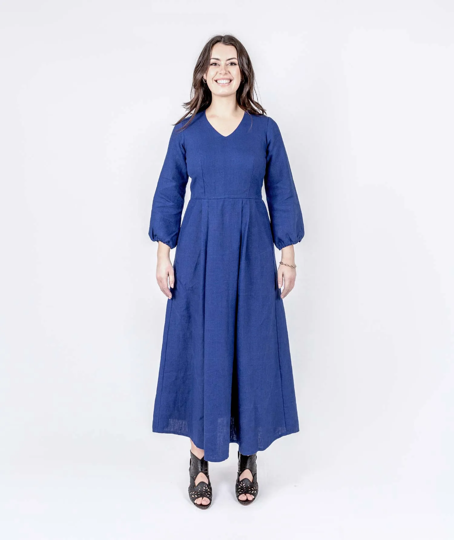 Majestic Linen Dress