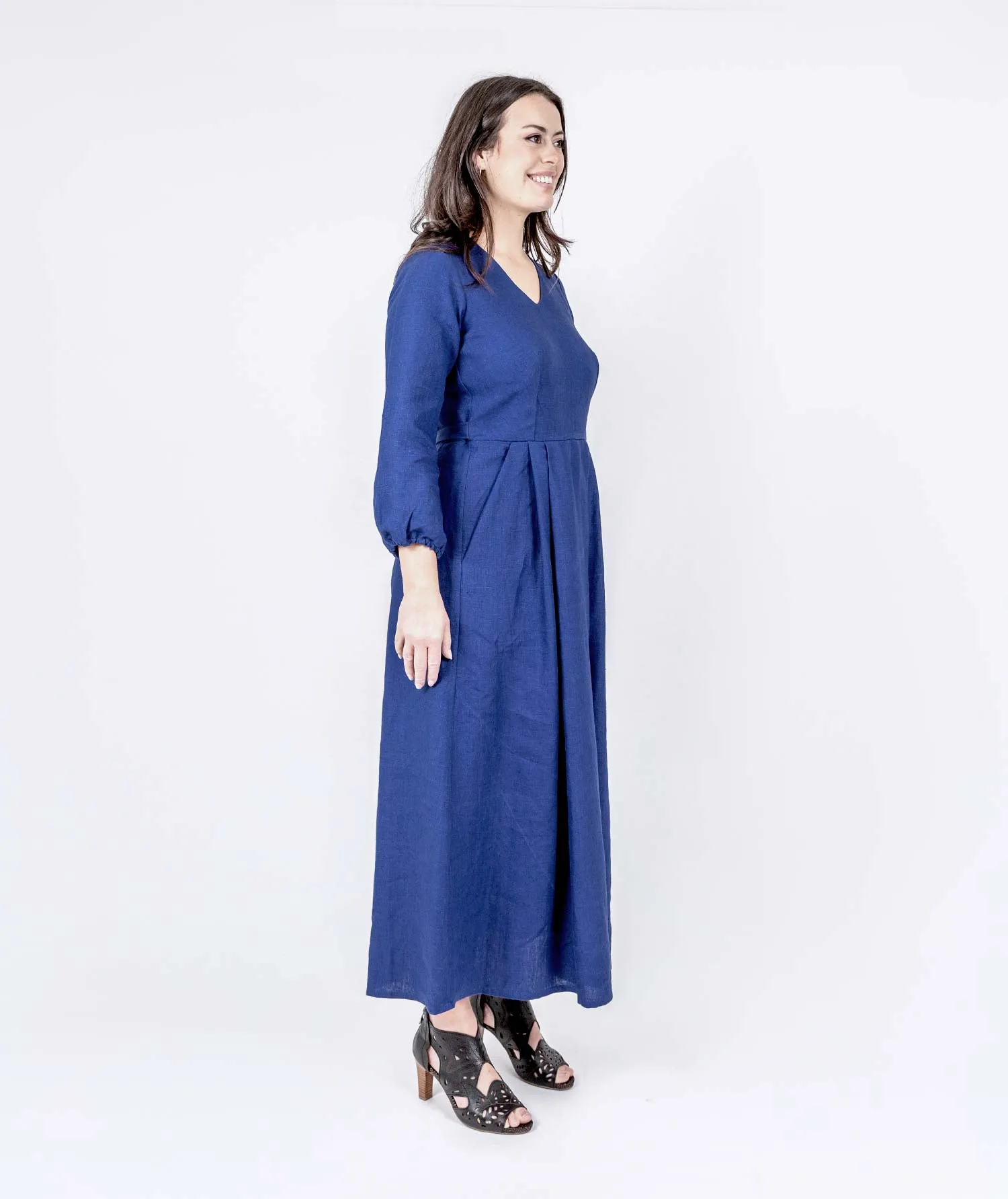 Majestic Linen Dress