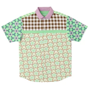 Melon Balls Short Sleeve Button Down Shirt