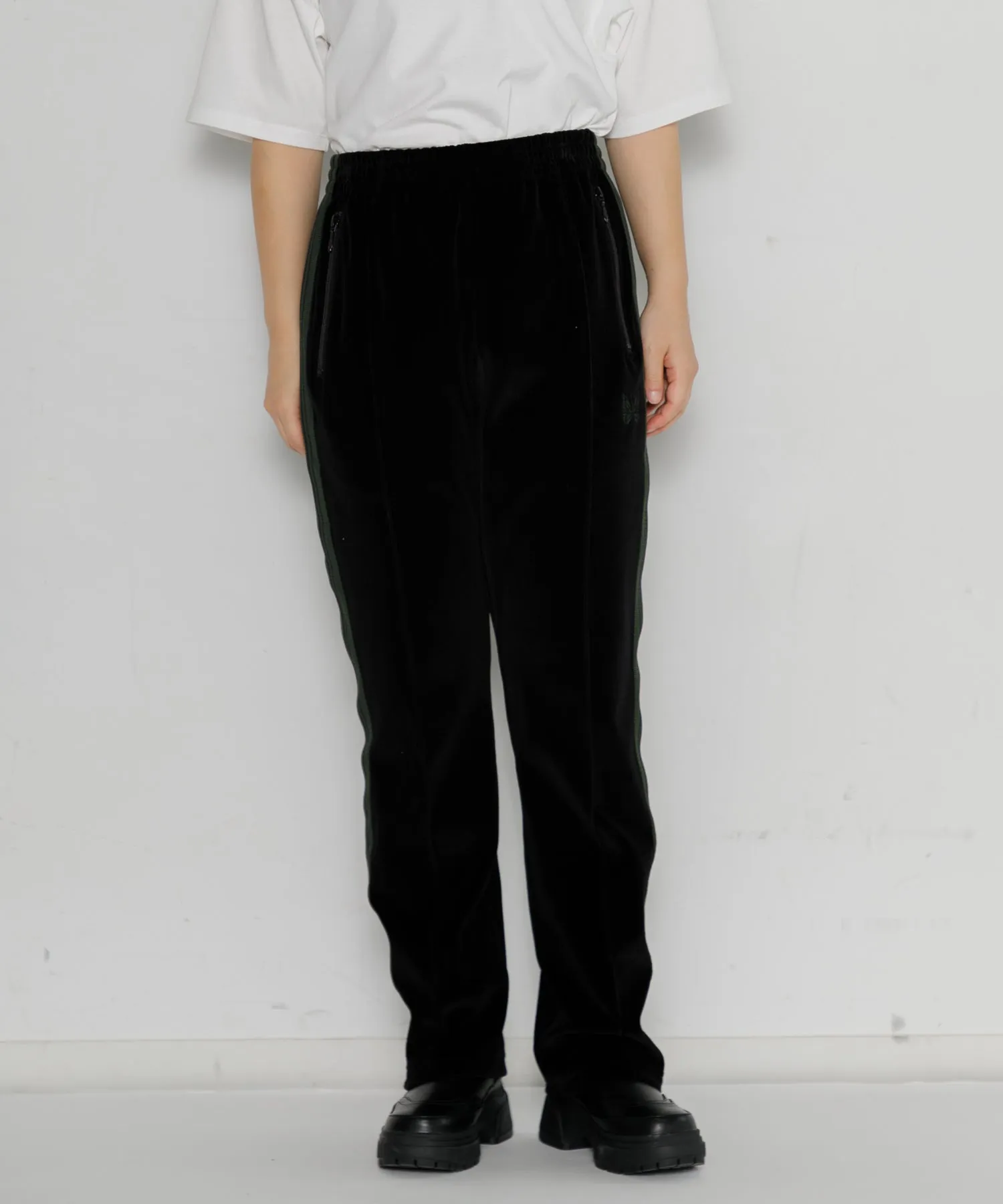 【MEN , WOMEN】NEEDLES Narrow Track Pant - C/Pe Velour