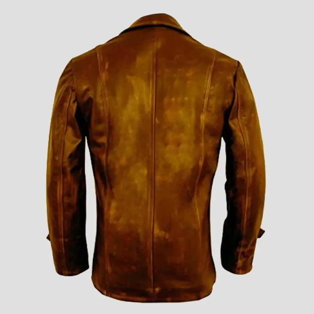 Men's Brown Suede Leather Jacket