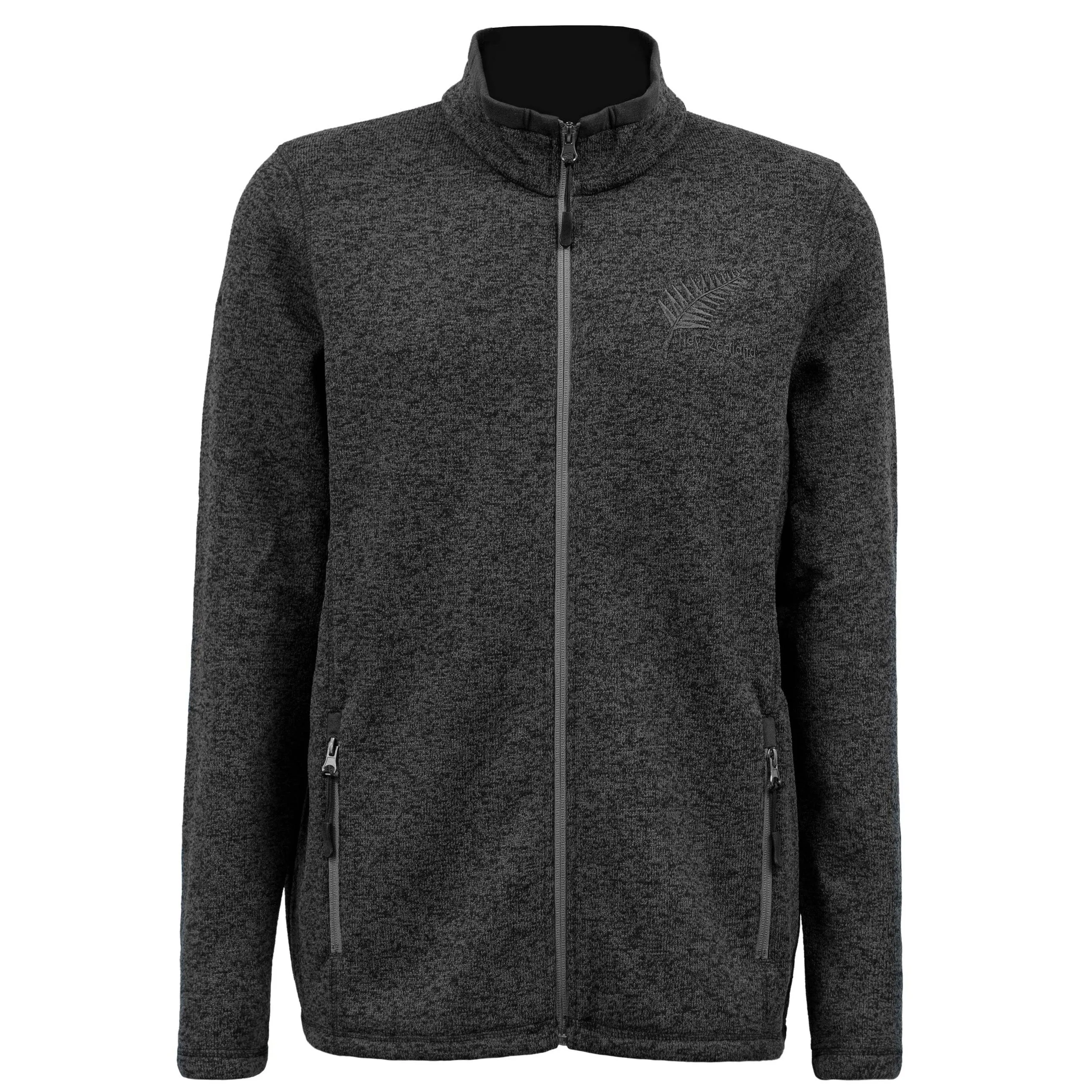 Mens Fleece Jacket - Silver Fern