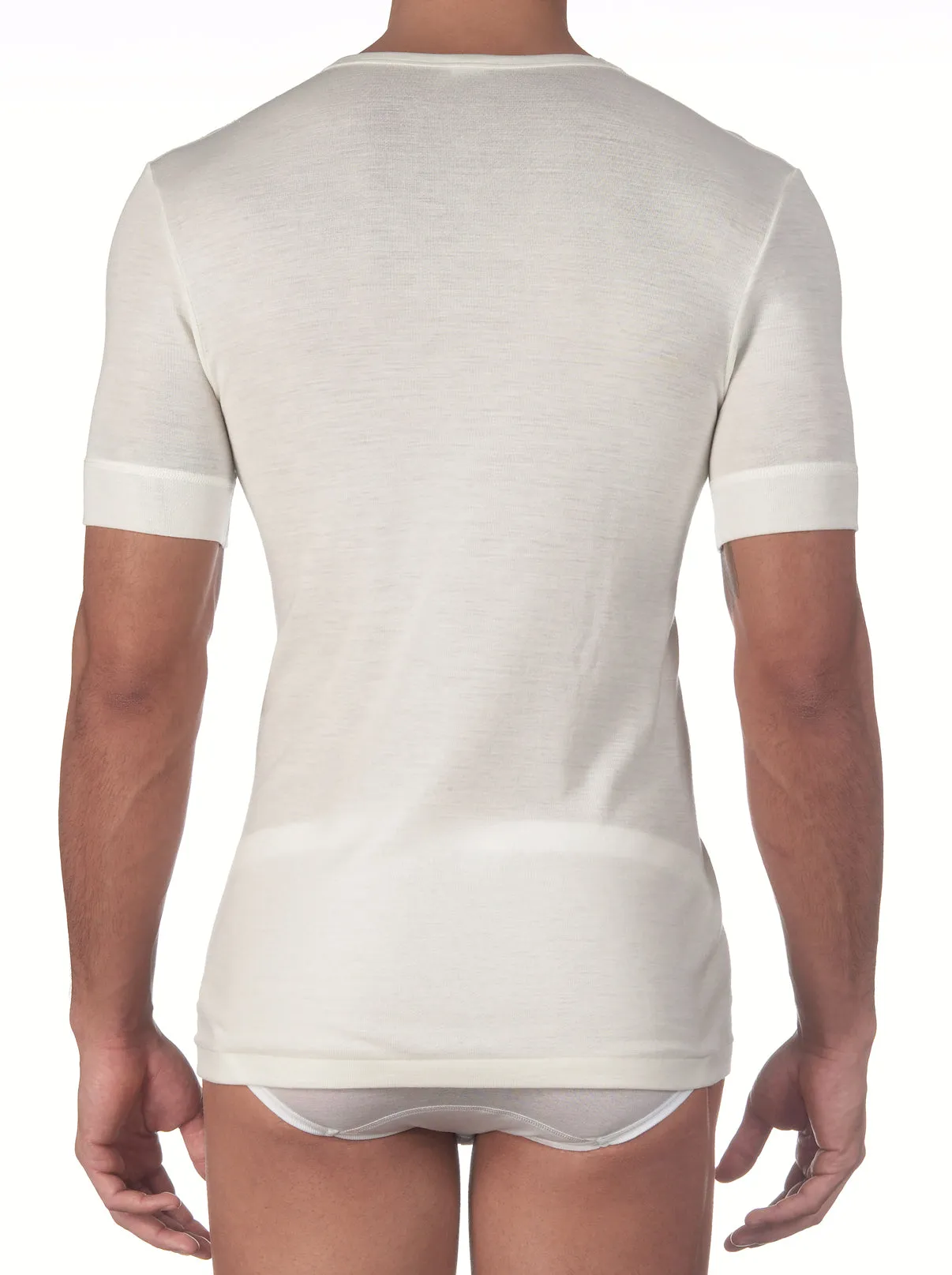 Merino Wool Crew Neckline T-Shirt 637