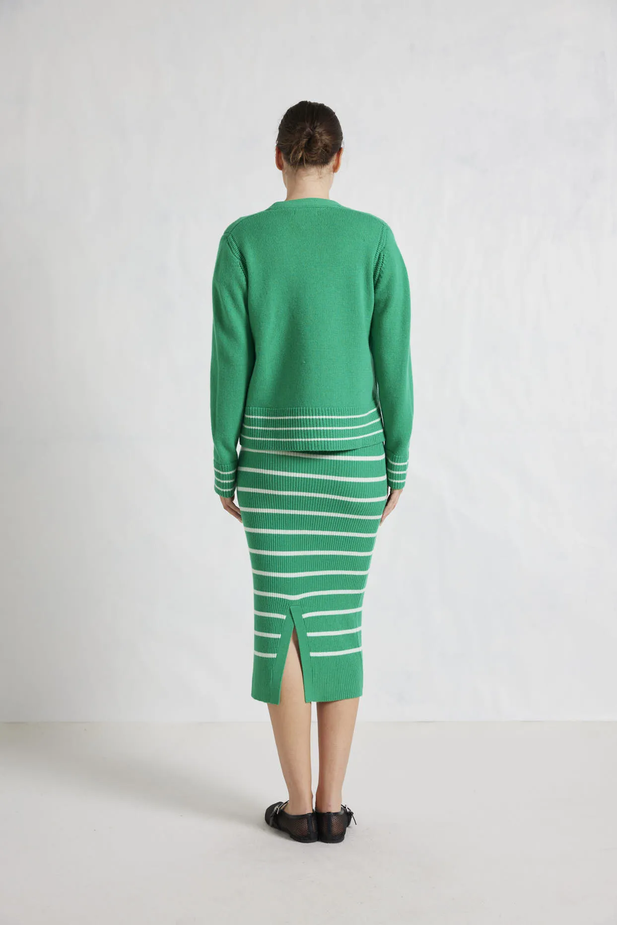 Mona Merino Skirt in Jade