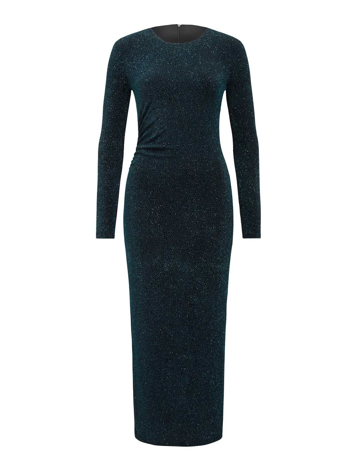 Monica Ruched Glitter Bodycon Dress