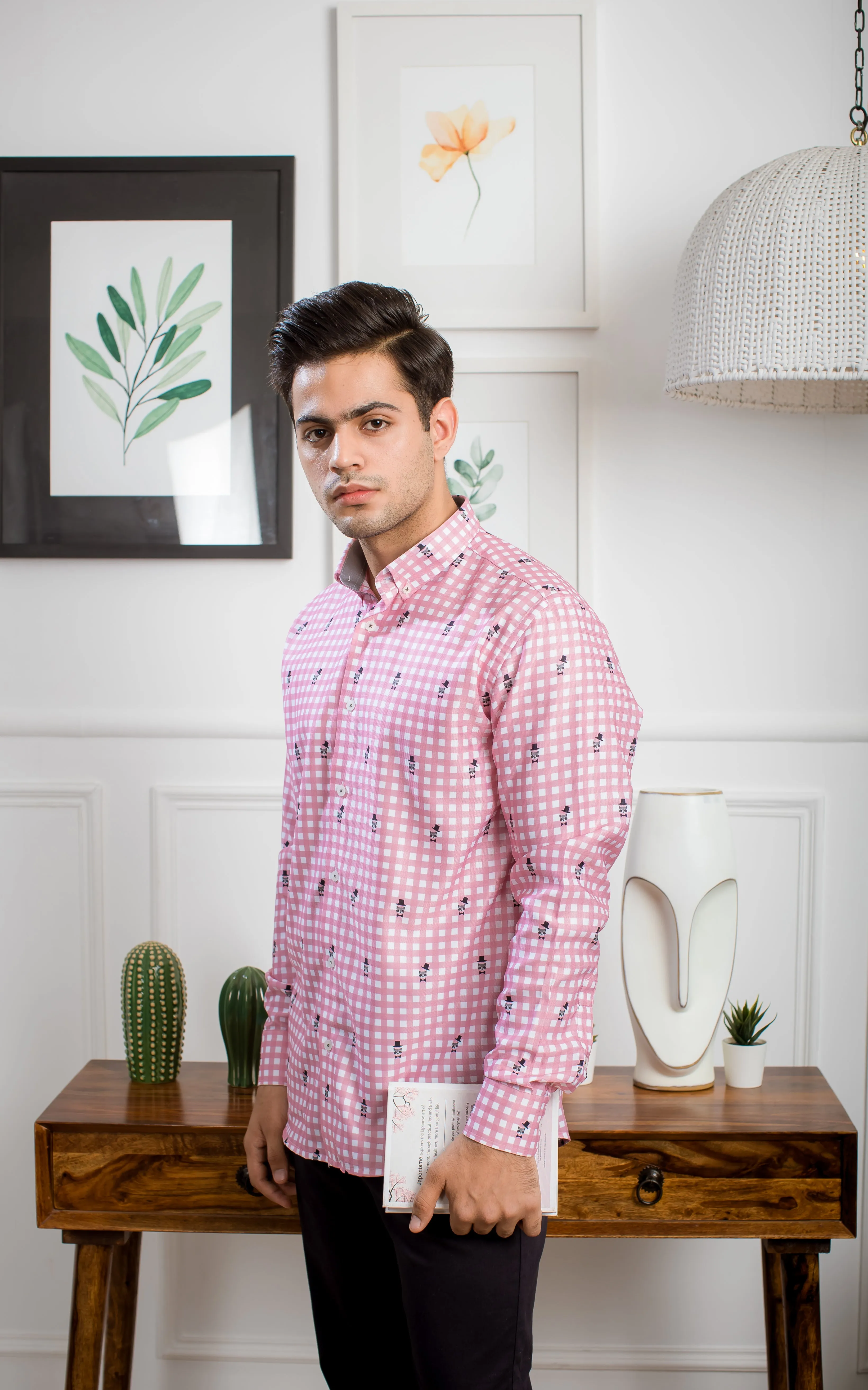 Mr. Pink Fox - Cotton Twill Shirt