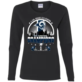 Nfl – Los Angeles Rams 2019 Super Bowl Champions Football Women Long Sleeve Shirt