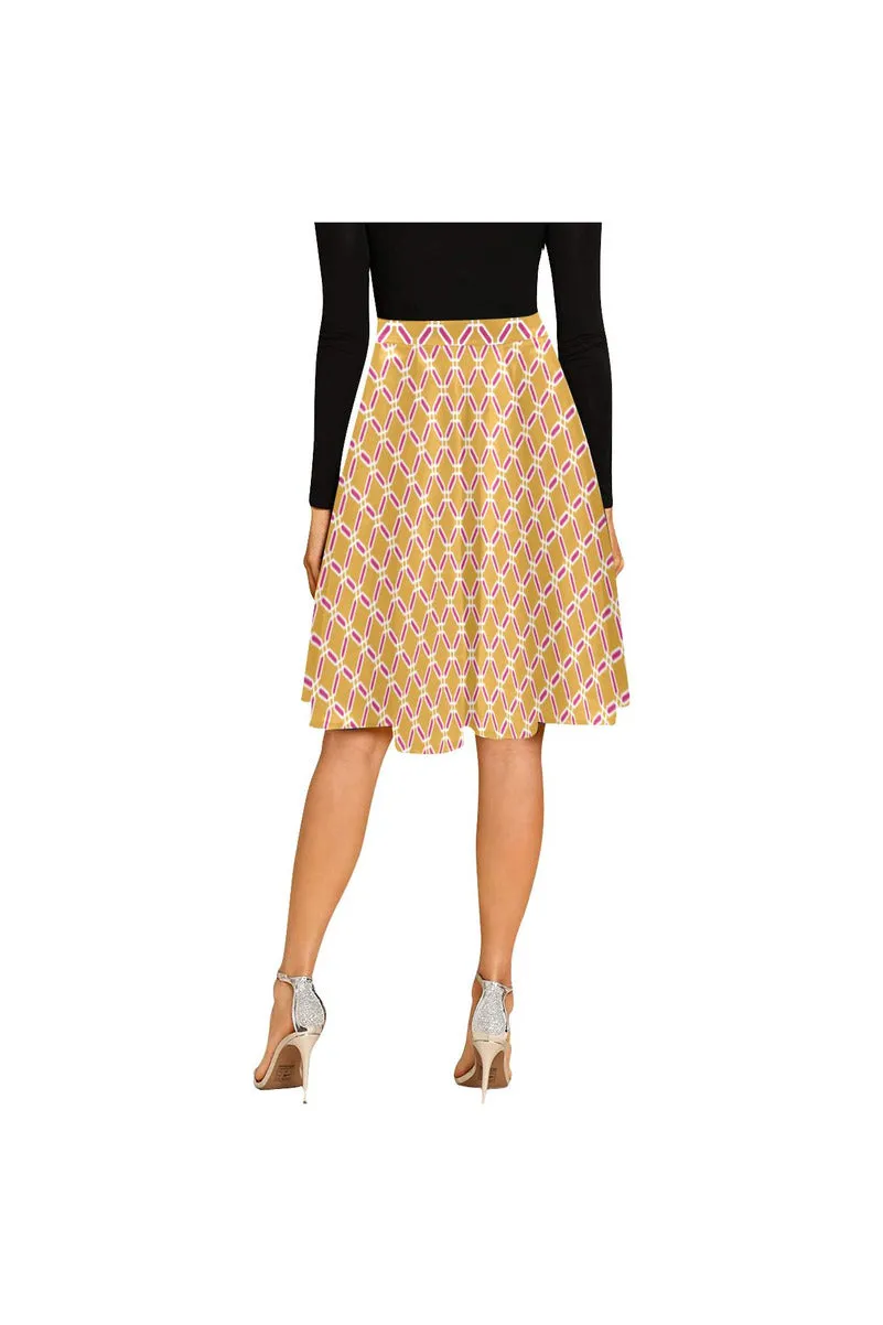 Octagonal Opulence Melete Pleated Midi Skirt