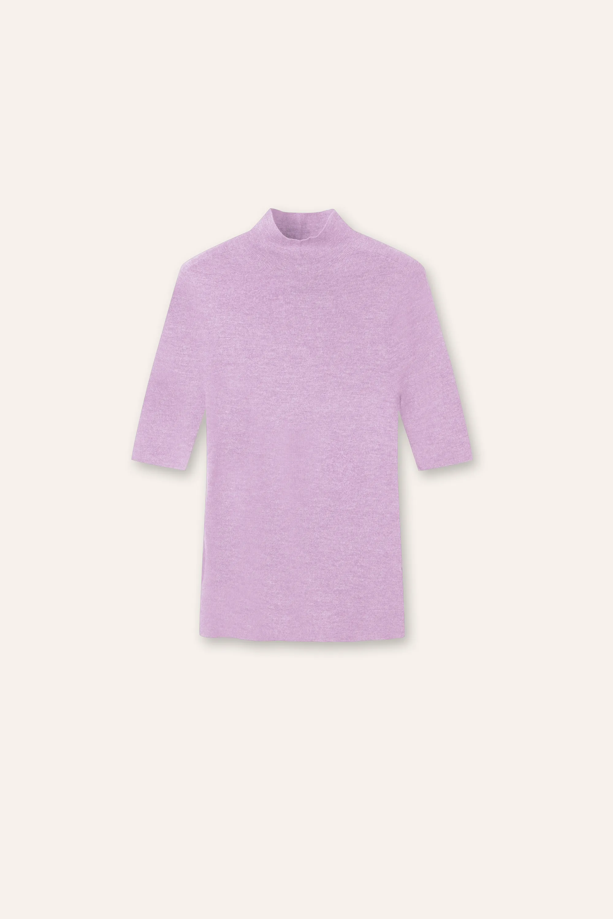 OLIVIA seamless mid-sleeves top (Lilac)