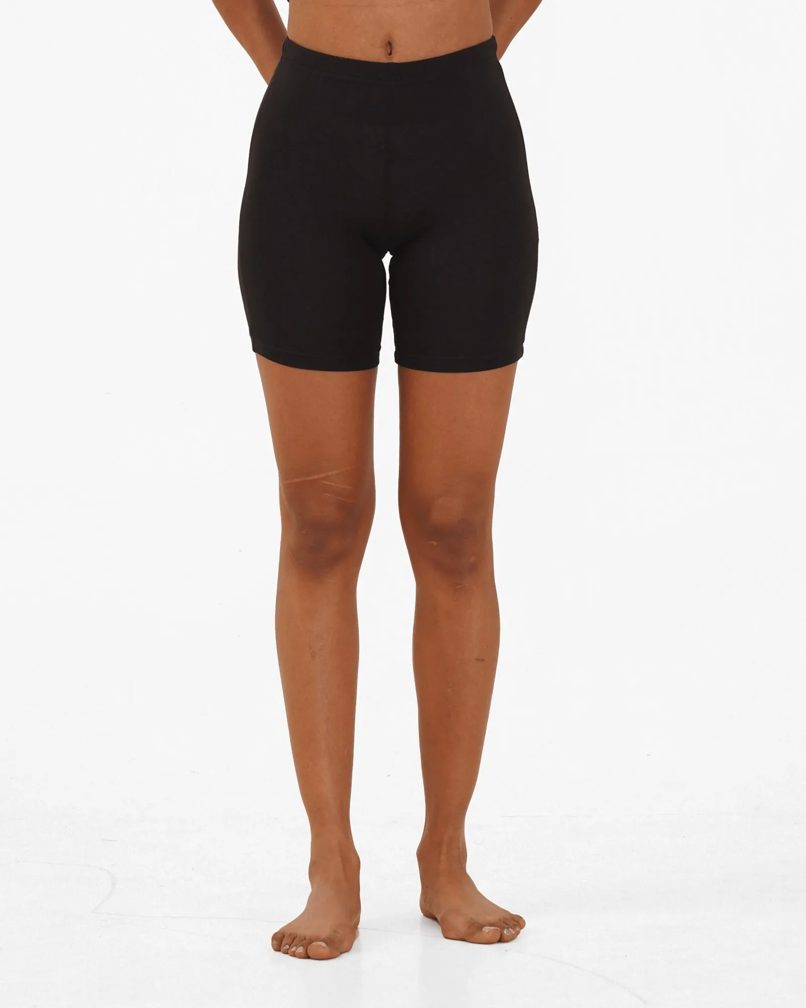 Organic Cotton Slip-shorts- Black (Pack of 2)