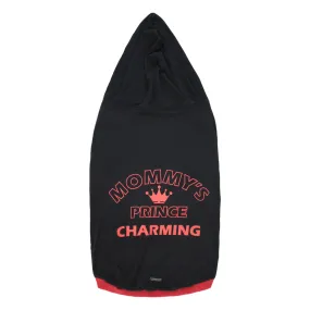 Pawpourri Mommys Price Charming T Shirt with Hood for Dogs (Black)