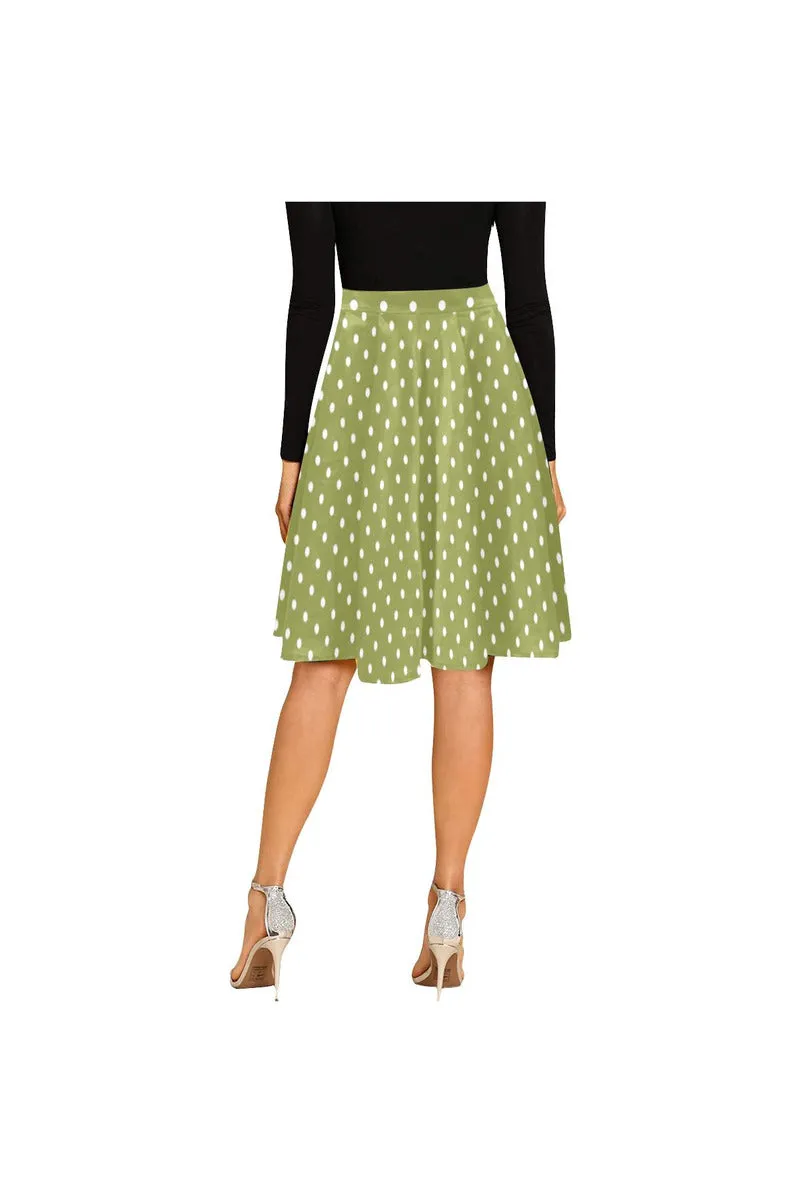 pep green belt 3 Melete Pleated Midi Skirt (Model D15)