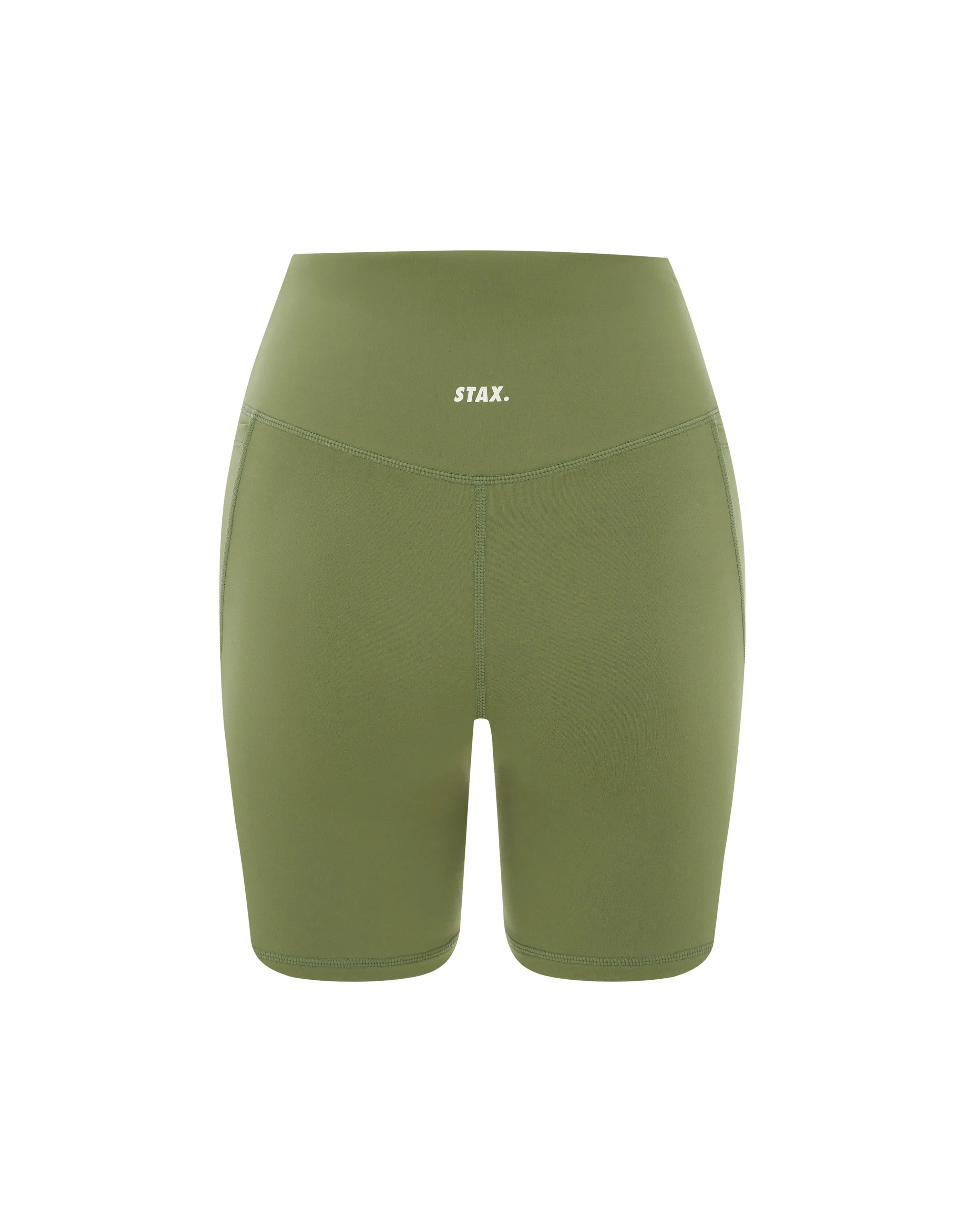 Phone Pocket Midi Bike Shorts NANDEX ™ - Khaki