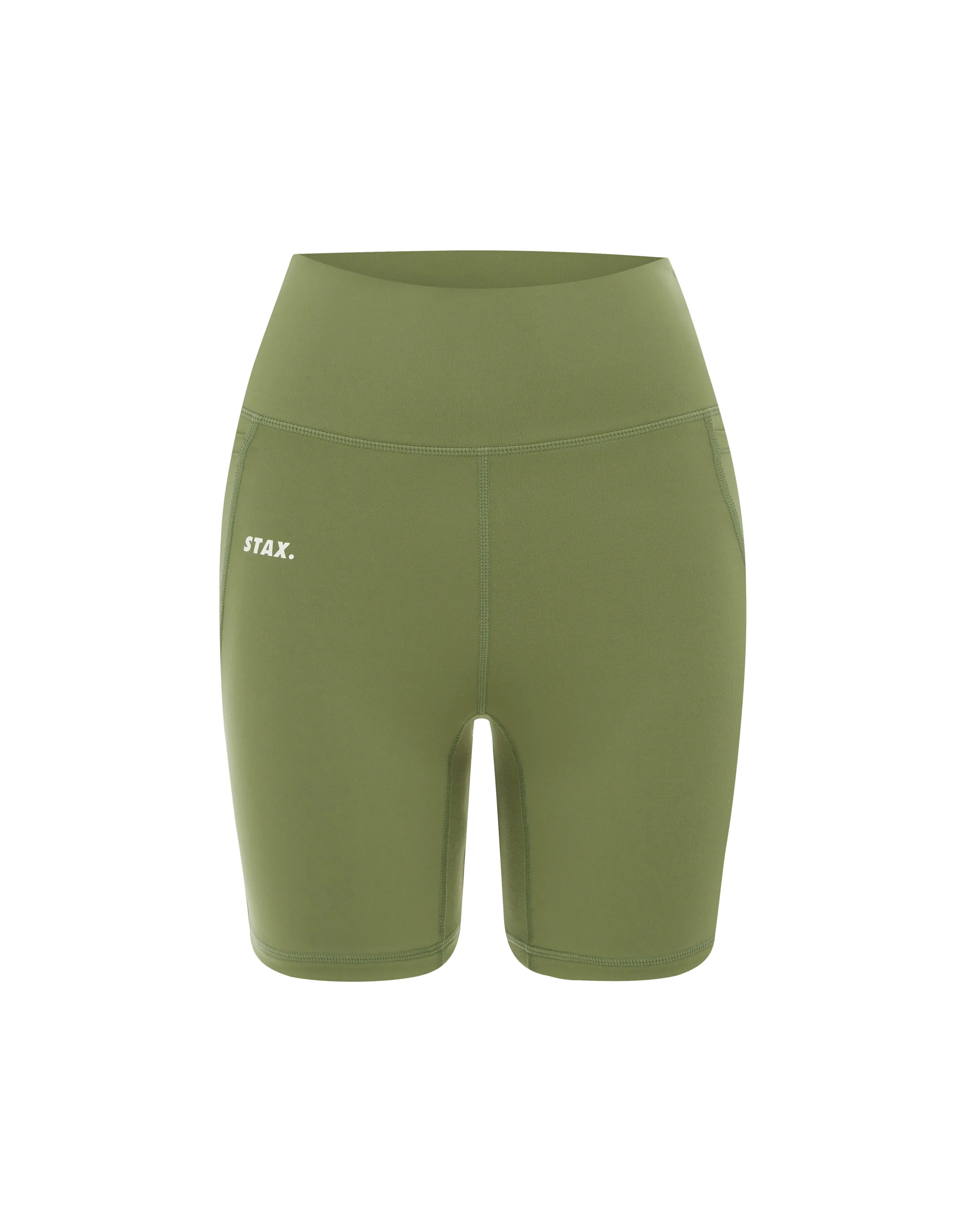 Phone Pocket Midi Bike Shorts NANDEX ™ - Khaki