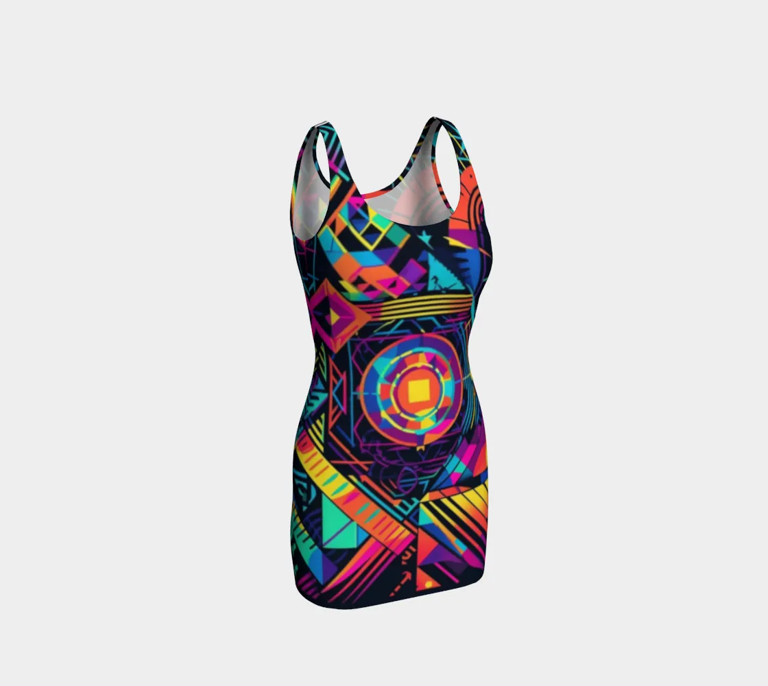 PORTAL BODYCON DRESS  | ACIDMATH AI