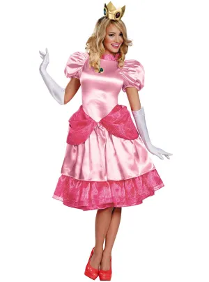 Princess Peach Plus Size Womens Deluxe Super Mario Costume