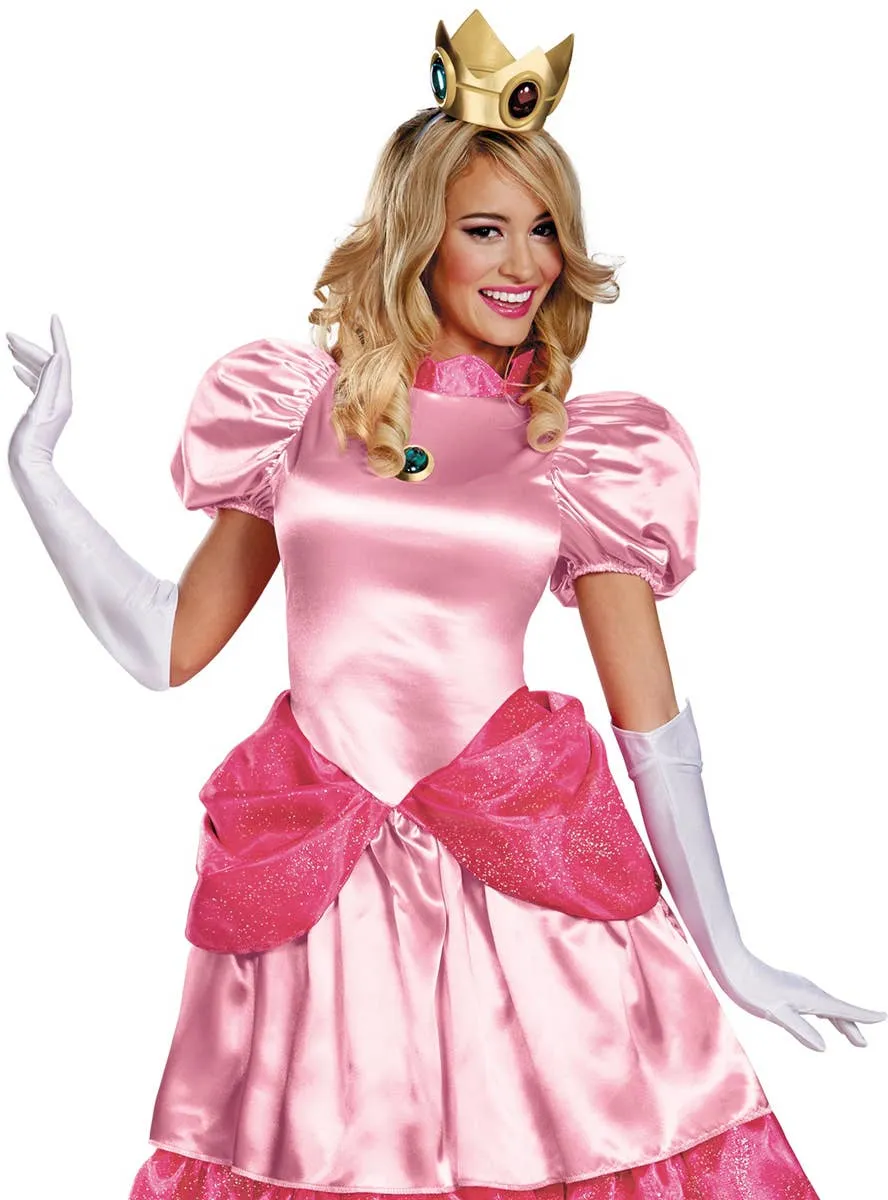 Princess Peach Plus Size Womens Deluxe Super Mario Costume