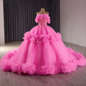 Princess Pink Ballgown Quinceanera Dress