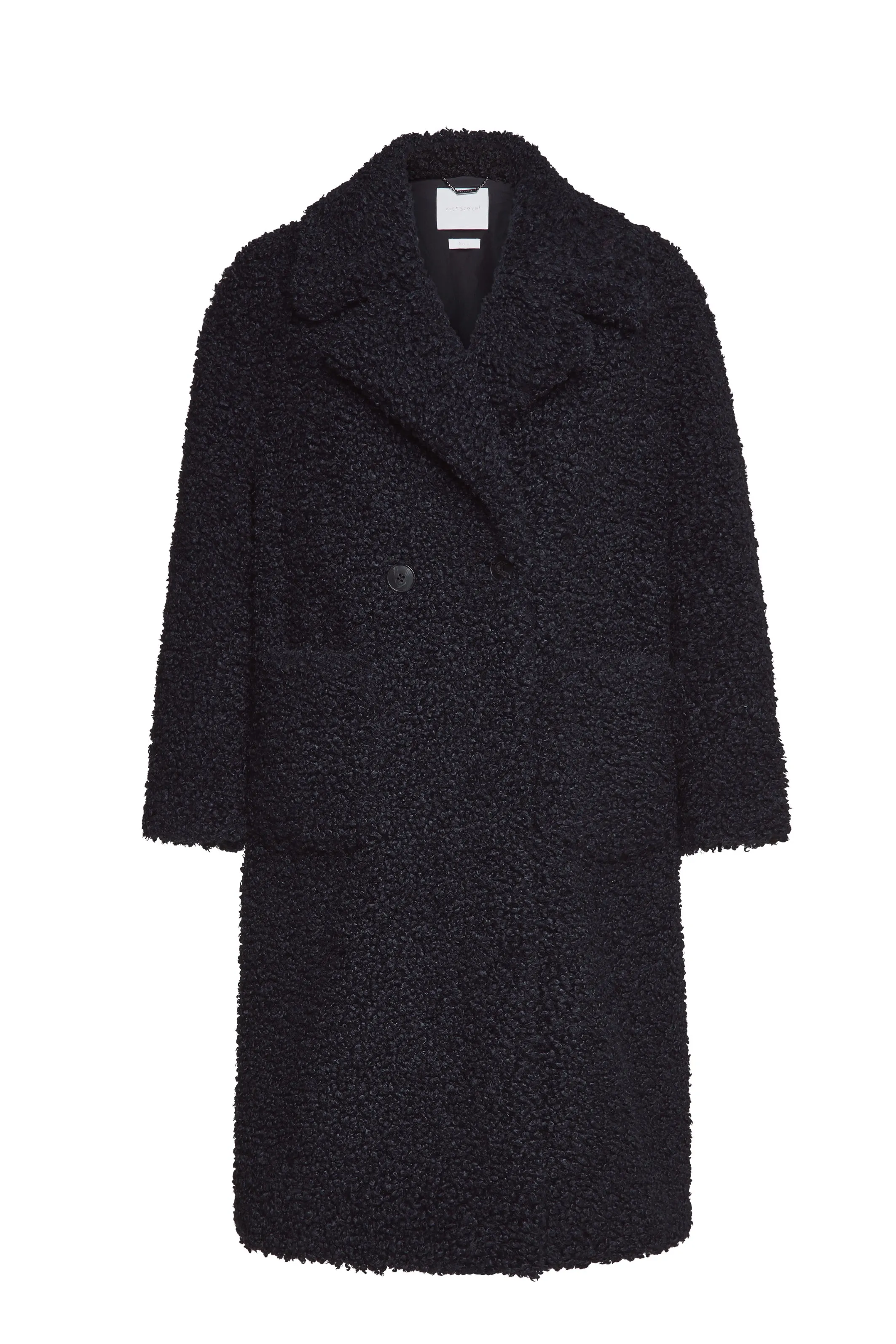 R&R Midnight Blue Teddy Coat