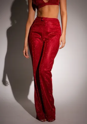 RED SANTORINI TROUSERS