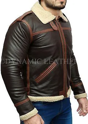 Resident Evil 4 Leon Kennedy Shearling Leather Jacket