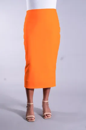 Riley Midi in Orange