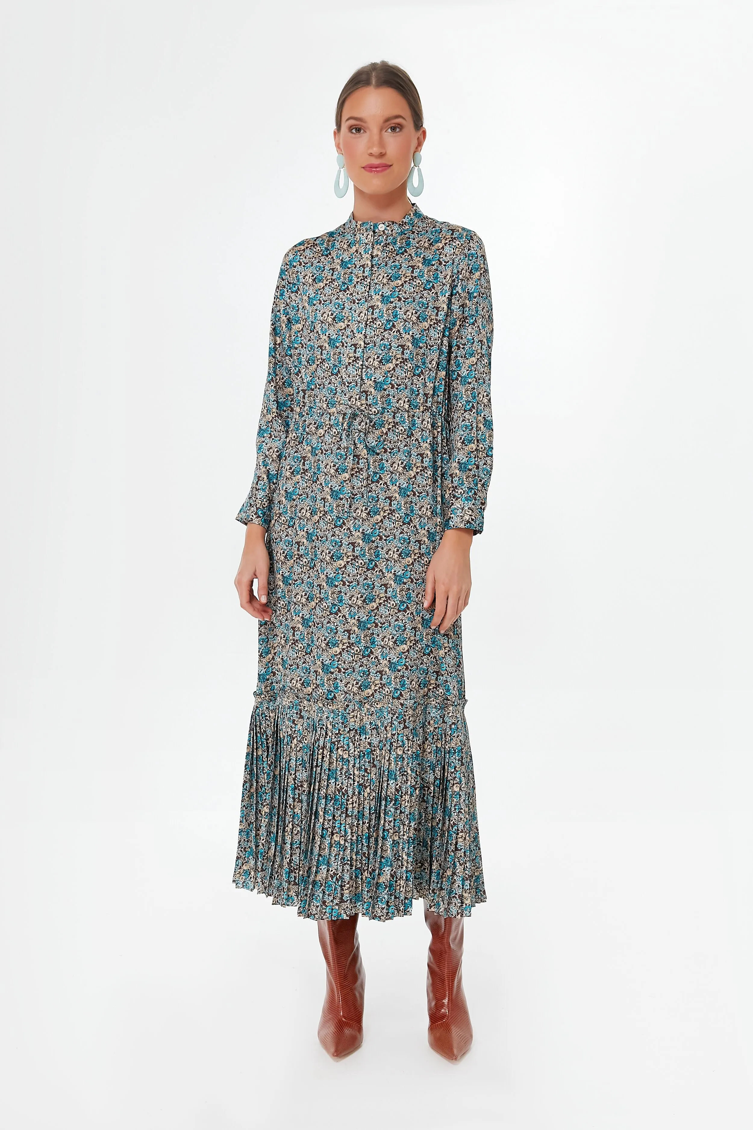 Robin's Egg Floral Elle Dress