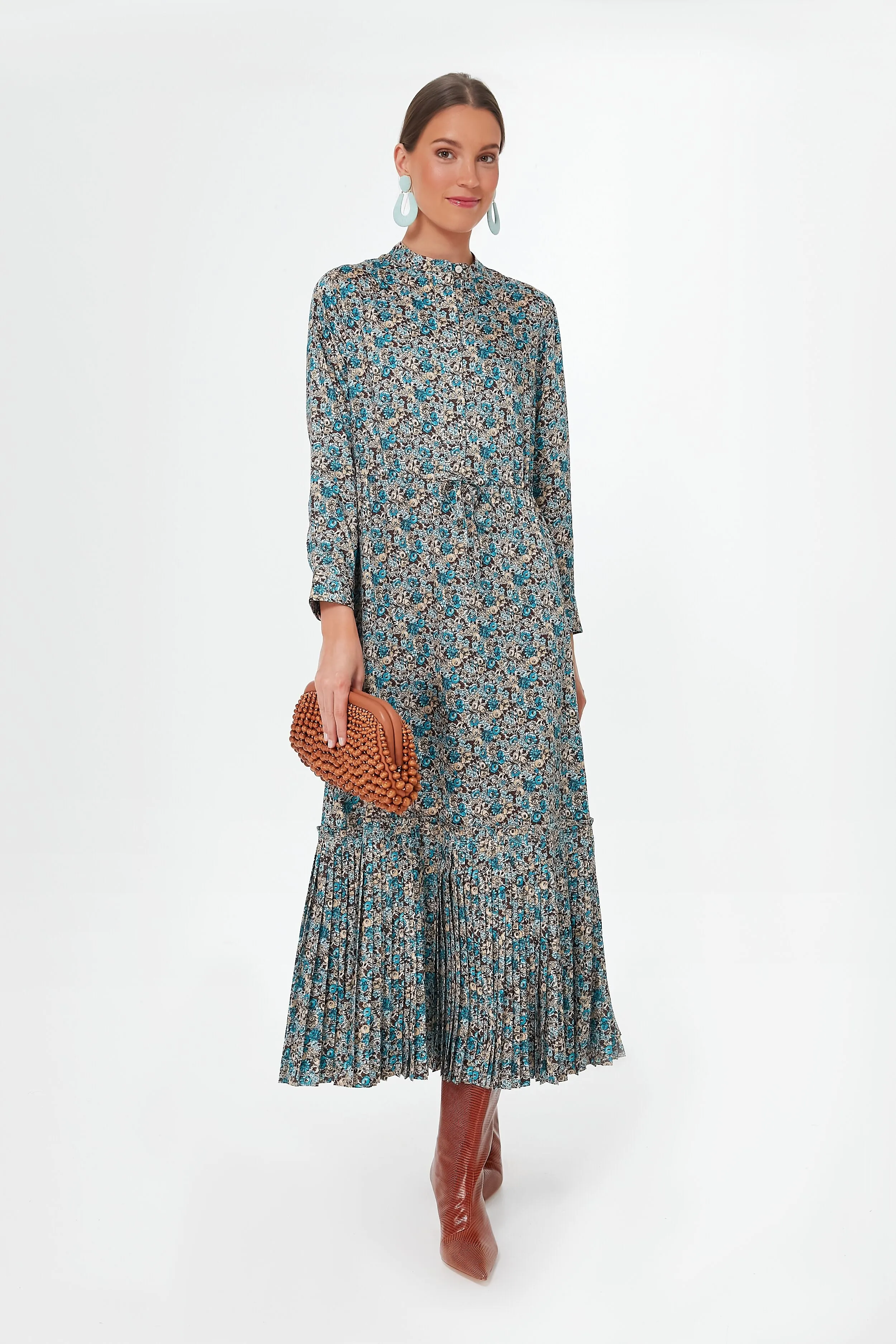 Robin's Egg Floral Elle Dress