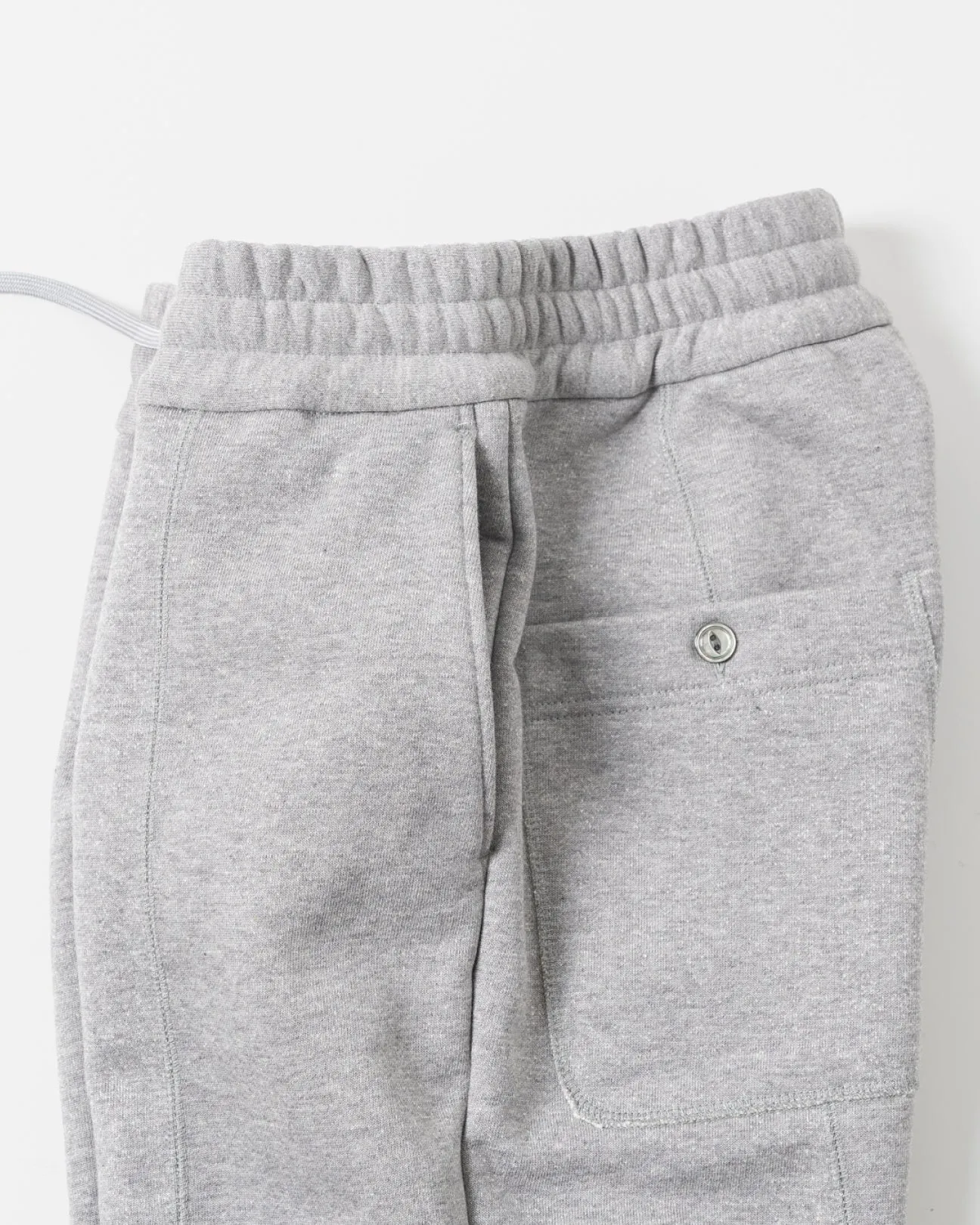 SAKURA OILED PANEL SWEAT PANTS【HEATHER GREY】