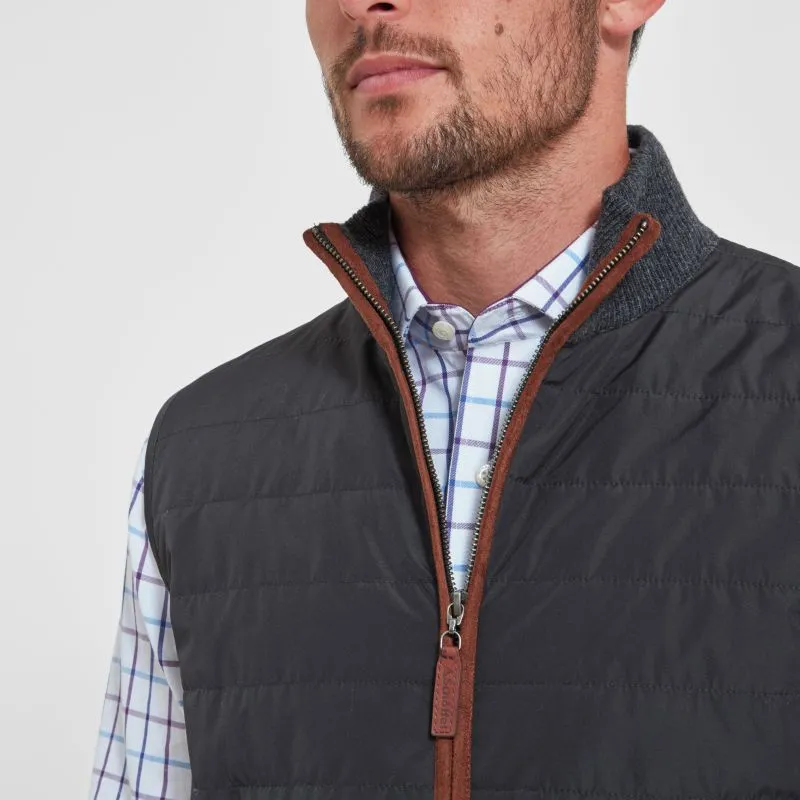 Schoffel Hybrid Mens Gilet - Charcoal