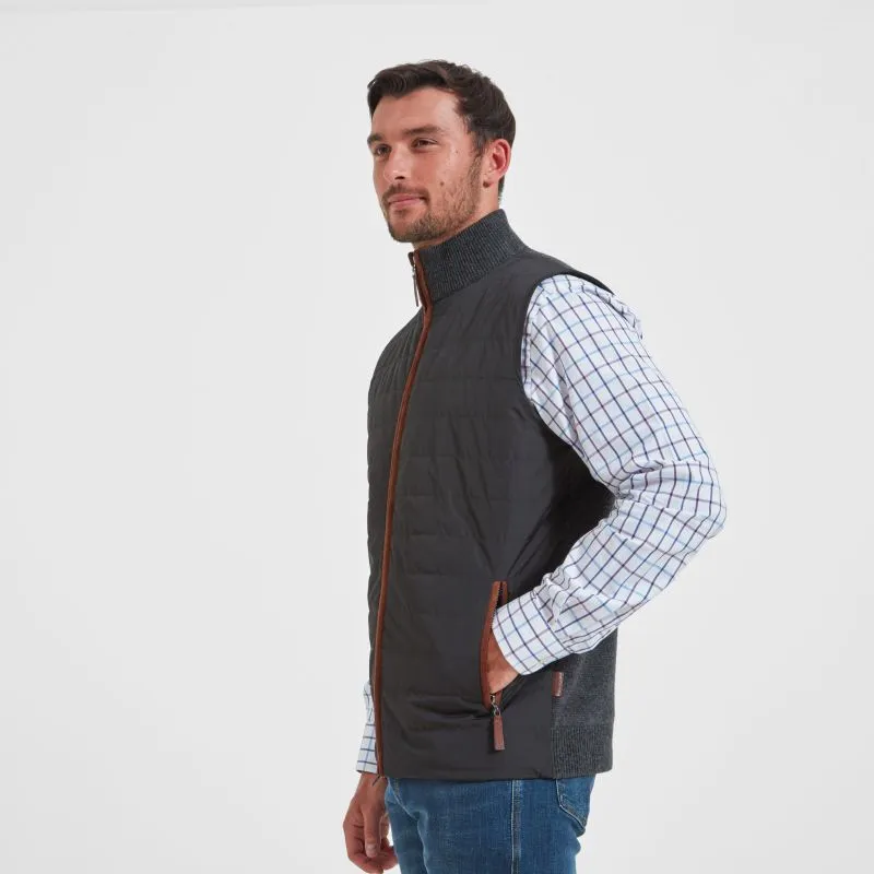 Schoffel Hybrid Mens Gilet - Charcoal