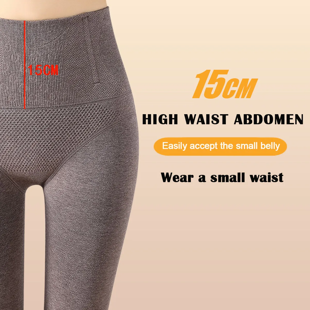 Sidiou Group Women Casual Outdoor High Waist Hip Lift Pants Thermal Fleece Tights Lined Leggings Winter Cotton Stockings Warm Pantyhose