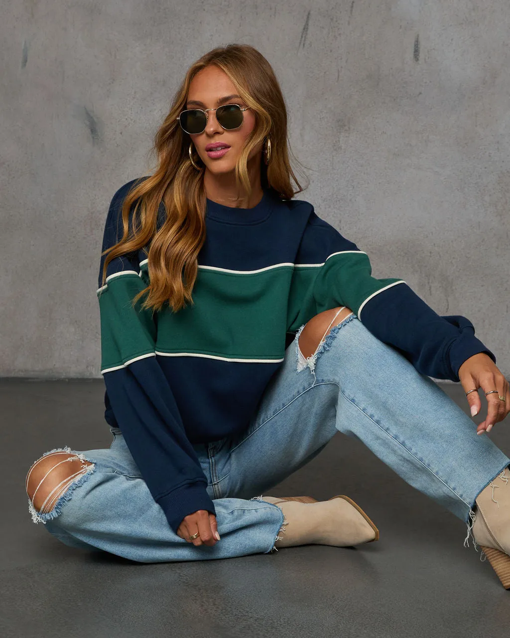 Stevenson Striped Sweatshirt