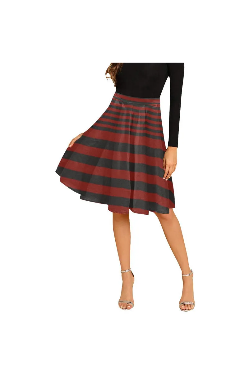 striped D15 BELT-Recovered-Recovered Melete Pleated Midi Skirt (Model D15)